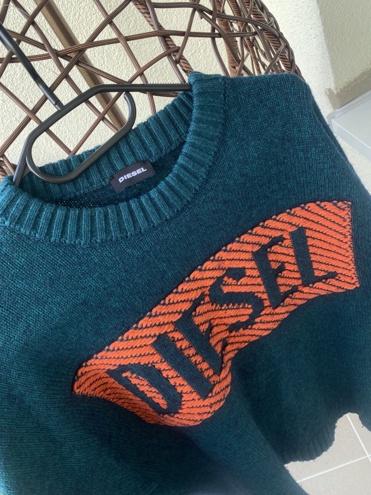 Diesel Diesel drip big logo knitwear Size US XL / EU 56 / 4 - 6 Thumbnail