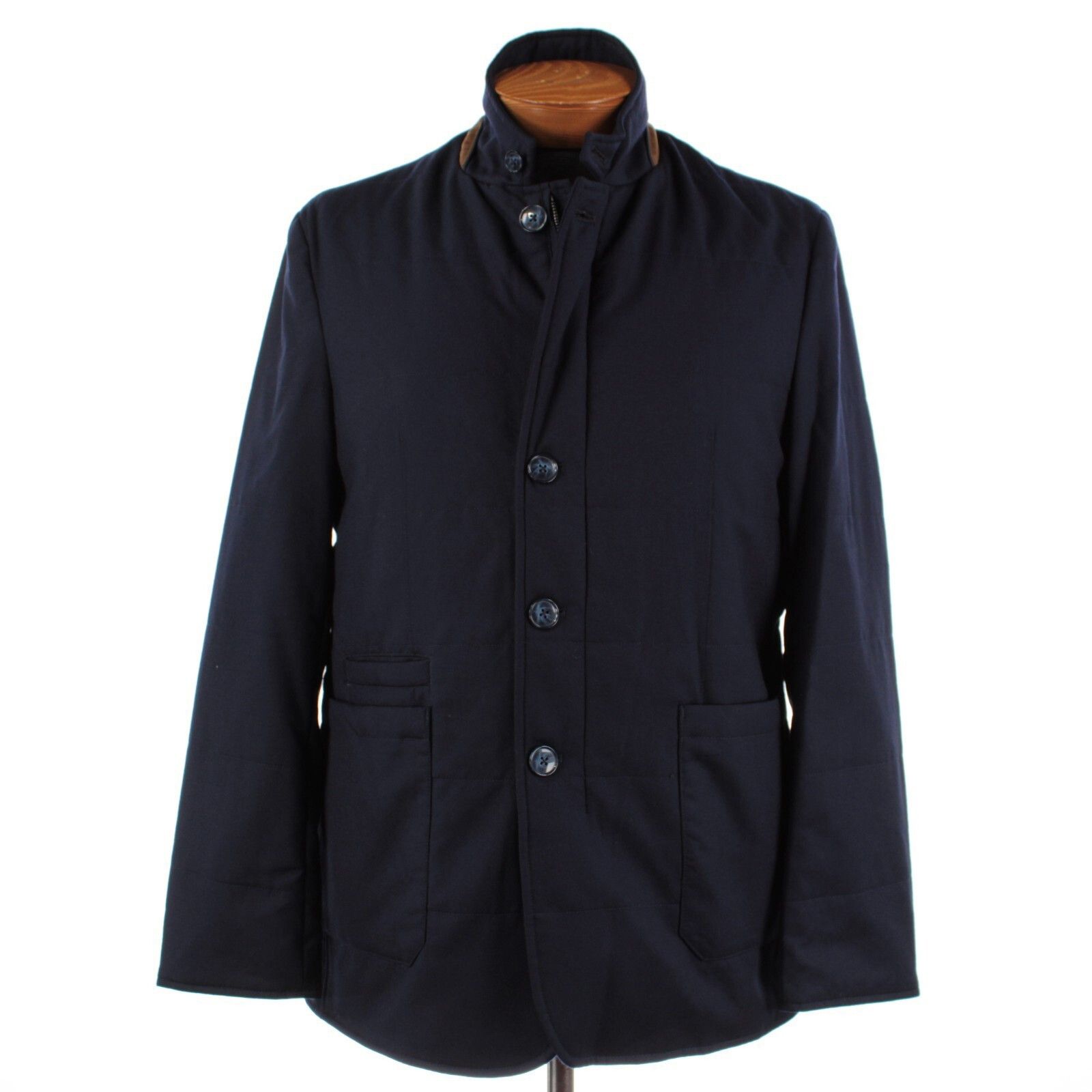Zanella Zanella Coat Size L US In Blue Wool Size US L / EU 52-54 / 3 - 1 Thumbnail