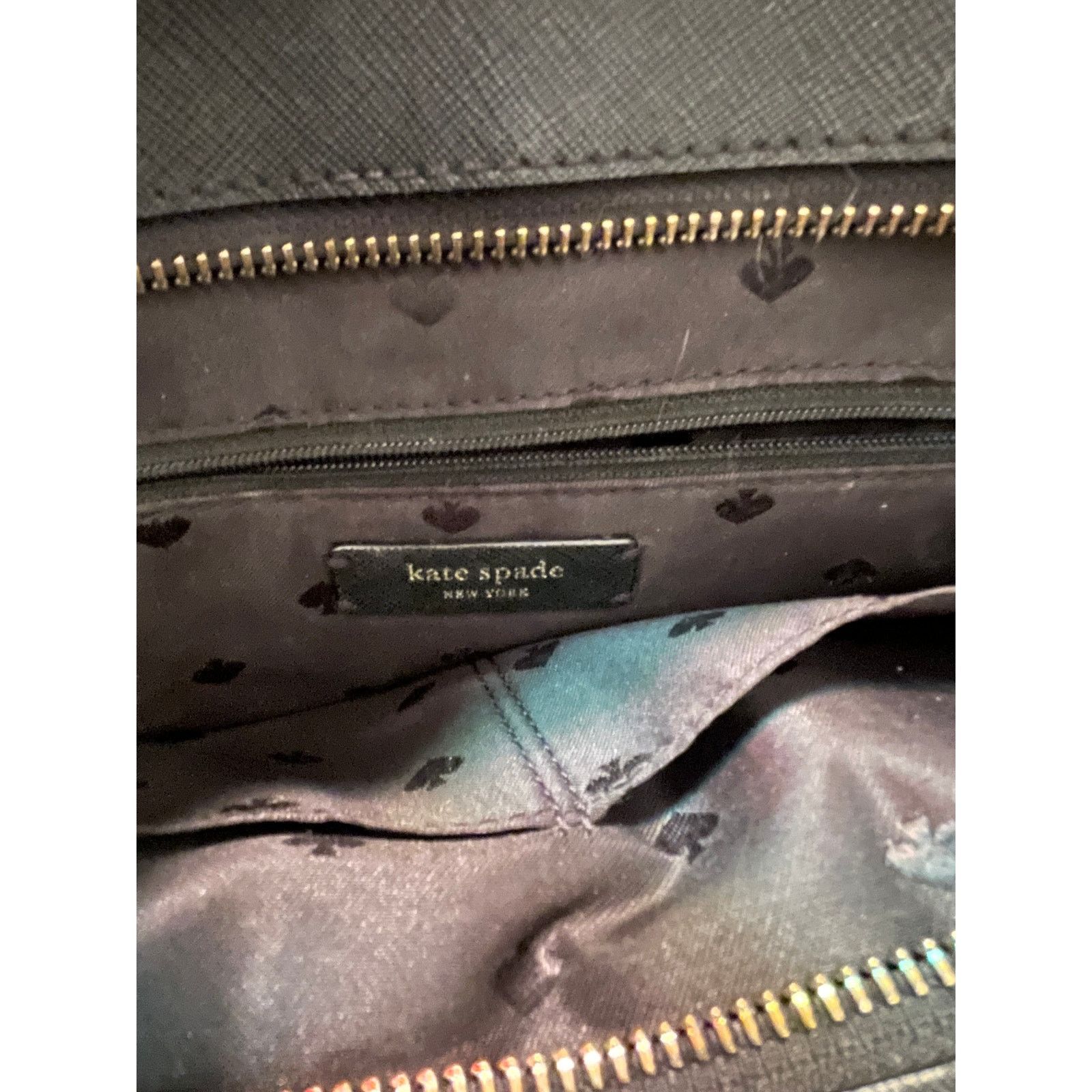 Kate Spade Kate Spade New York Black Leather Satchel Tote Bag Size ONE SIZE - 6 Thumbnail
