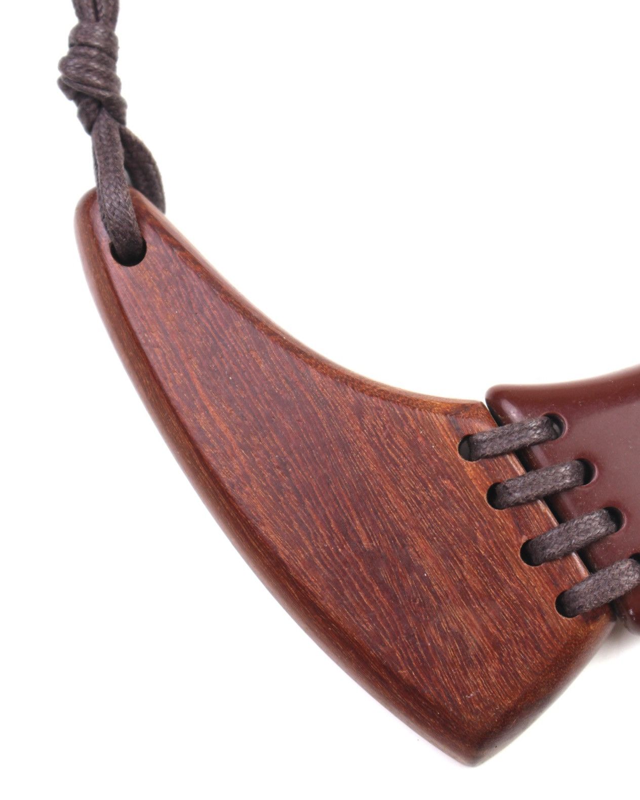 Hysteric Glamour 2000S JAPANESE MADE DUAL-FORM FUSION WOOD RESIN NECKLACE Size ONE SIZE - 5 Thumbnail