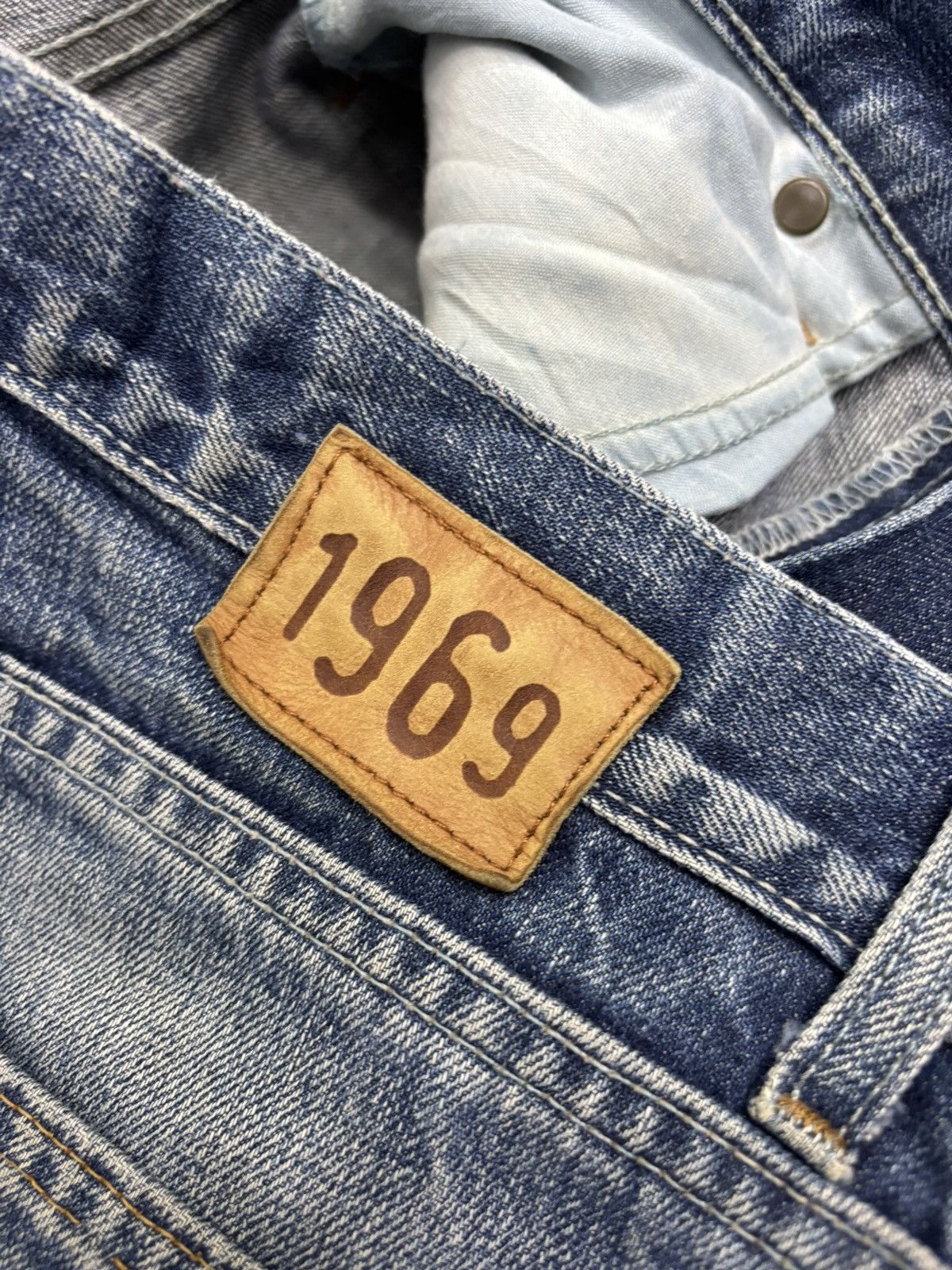 If Six Was Nine × Japanese Brand × Le Grande Bleu (L.G.B.) GAP PIECED LEG LOW RISE DENIM JEANS Size US 32 / EU 48 - 12 Thumbnail