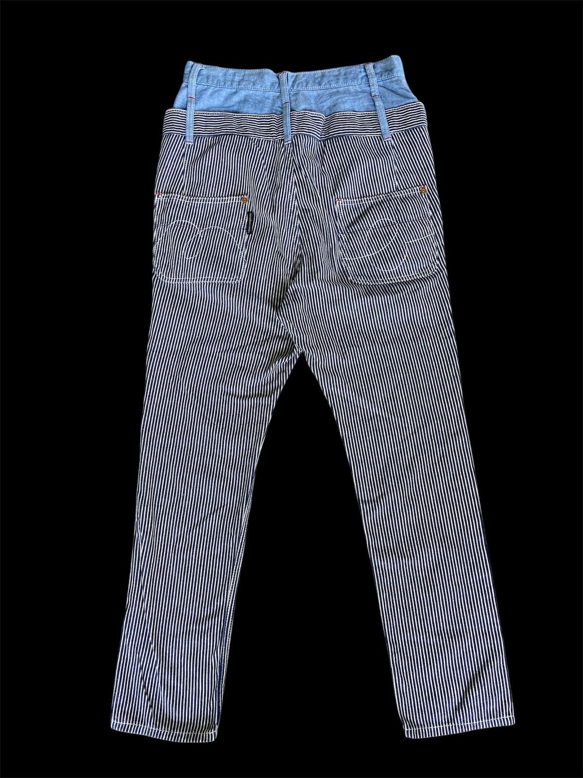 Issey Miyake × Japanese Brand × mercibeaucoup Doublewaist Hickory Stripe Mercibeaucoup Pant Size US 30 / EU 46 - 2 Thumbnail