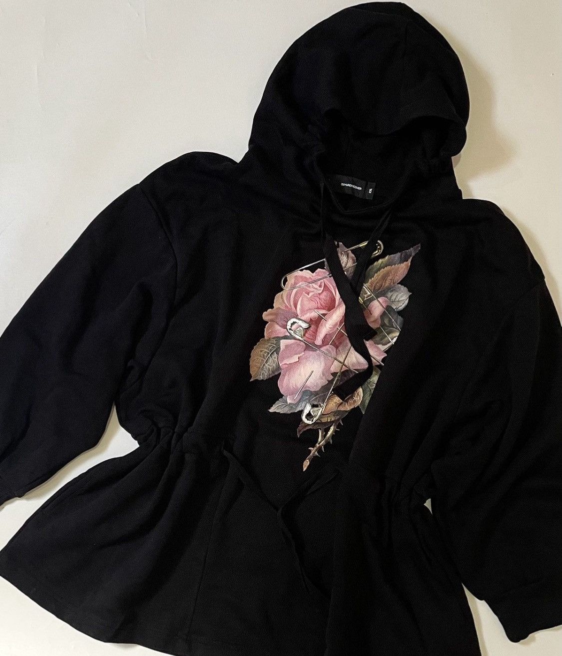 Undercover Undercover x gu rose and safety pin oversized hoodie Size US XXL / EU 58 / 5 - 4 Thumbnail