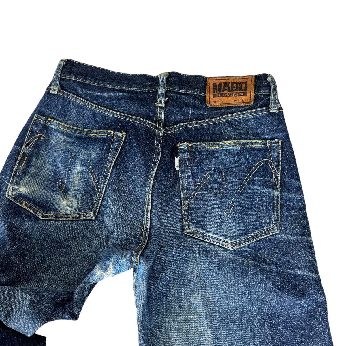 Indigo ⚡️MABO 14oZ PURE INDIGO DENIM JEANS PANTS Size US 30 / EU 46 - 10 Thumbnail