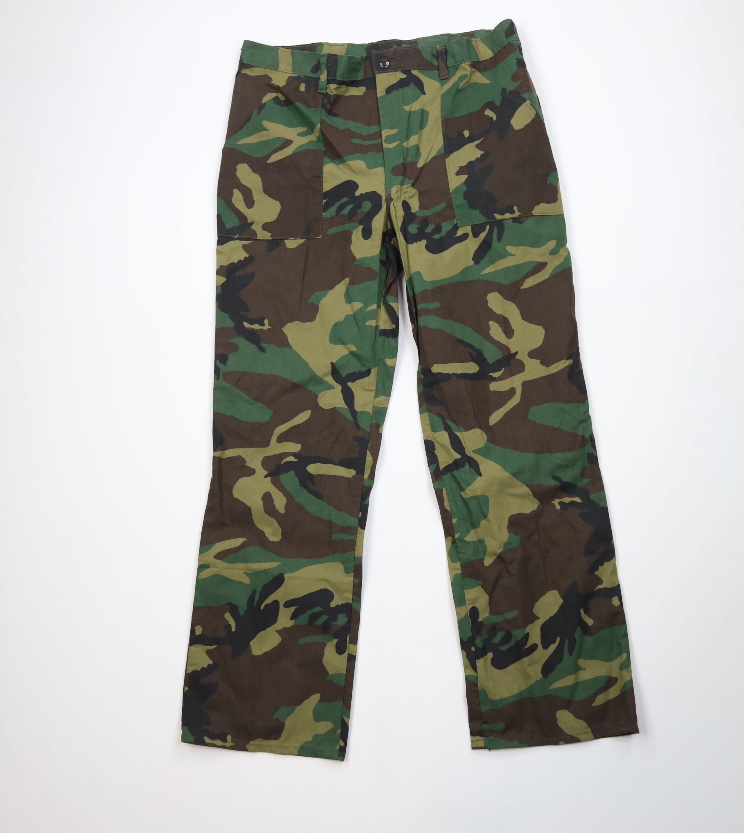 Walls Vintage 80s Walls Faded Camouflage Wide Leg Utility Pants Size US 36 / EU 52 - 1 Thumbnail