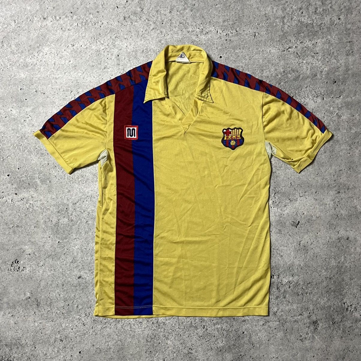 Other FC Barcelona Meyba 80s training soccer jersey retro vintage Size US S / EU 44-46 / 1 - 1 Thumbnail