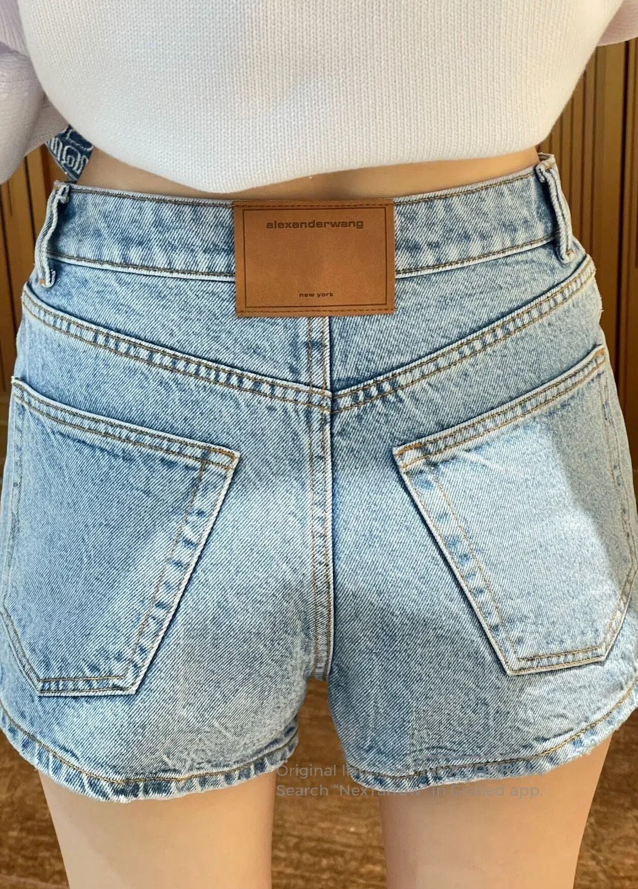 Alexander Wang Alexander Wang Women's Blue Denim Shorts 26. Size 26" / US 2 / IT 38 - 2 Thumbnail