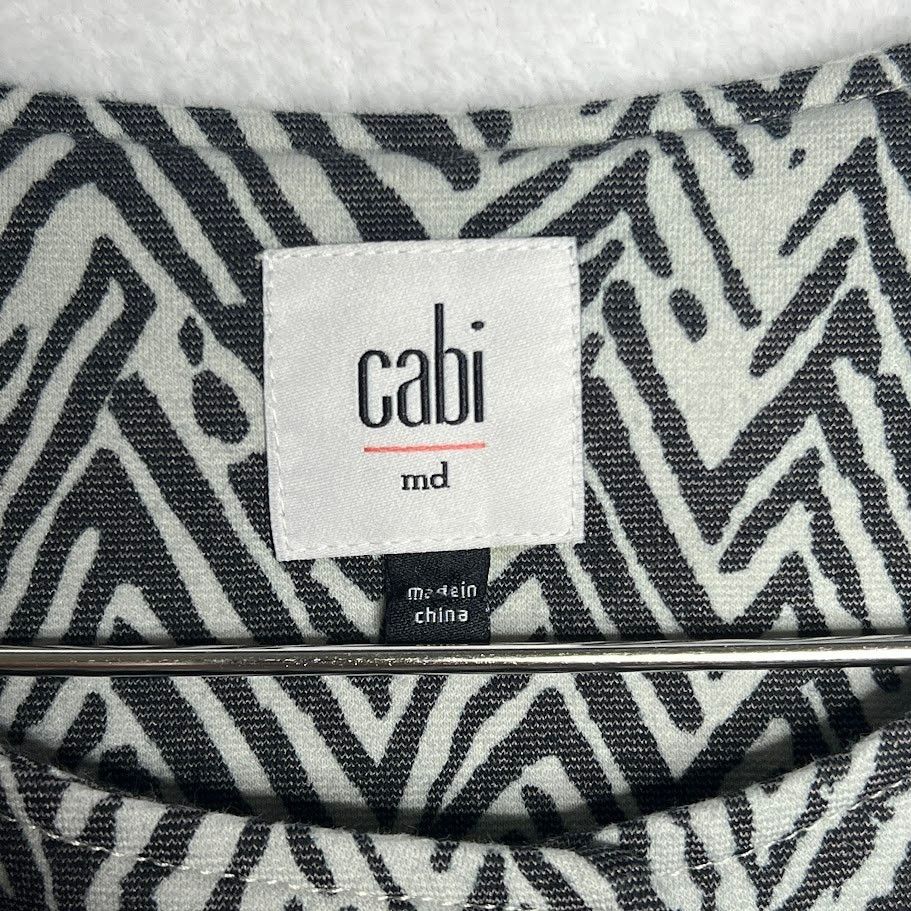 Other Zigzag Knit Coat 3/4 Sleeve Button Front Longline Style Size M / US 6-8 / IT 42-44 - 5 Thumbnail