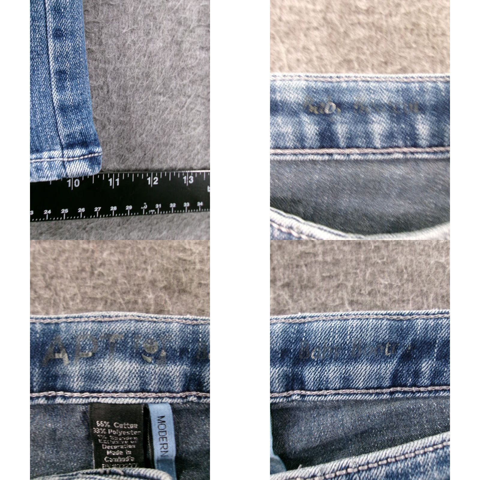Apt. 9 VINTAGE Apt. 9 Jeans Women's 24W Blue Bootcut Denim Y2K Western Cowboy 80s 90s Size 42" / US 20 - 8 Thumbnail
