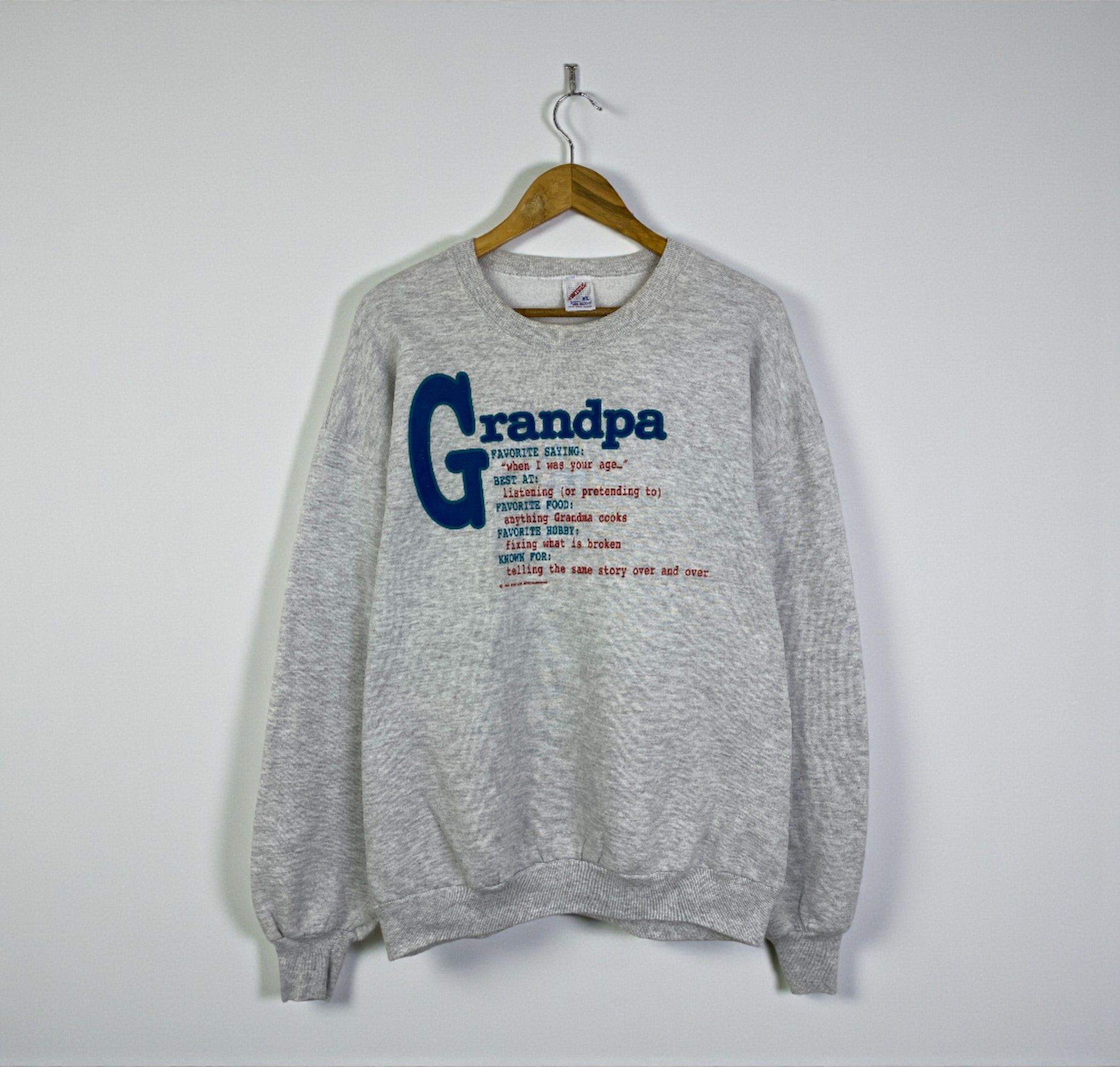 Jerzees Vintage 90s Wording Jerzees Pullover Sweatshirt SH0254 Size US XL / EU 56 / 4 - 1 Thumbnail
