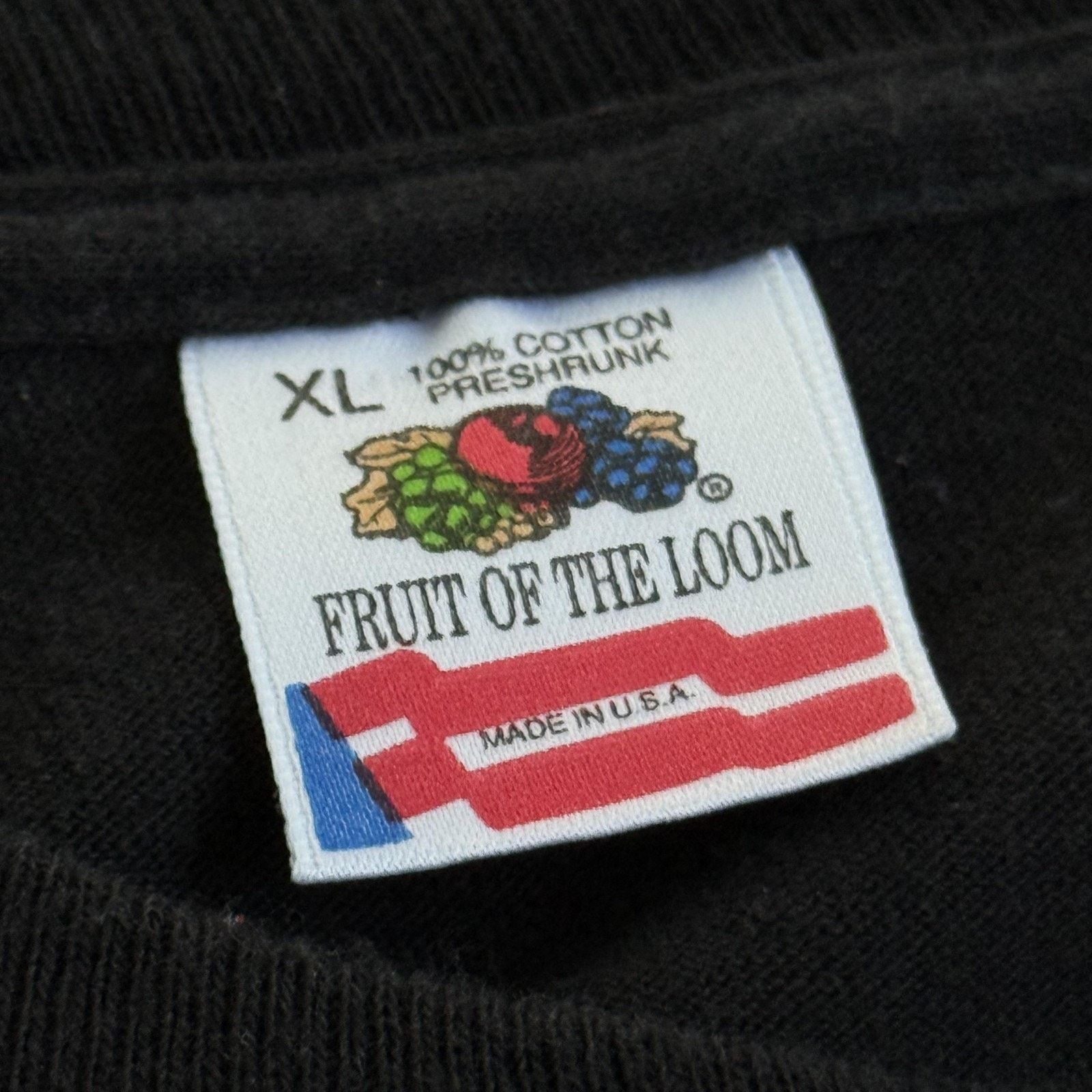 Fruit Of The Loom Vintage Phantom of the Opera Single Stitch Black T-Shirt XL Size US XL / EU 56 / 4 - 4 Thumbnail