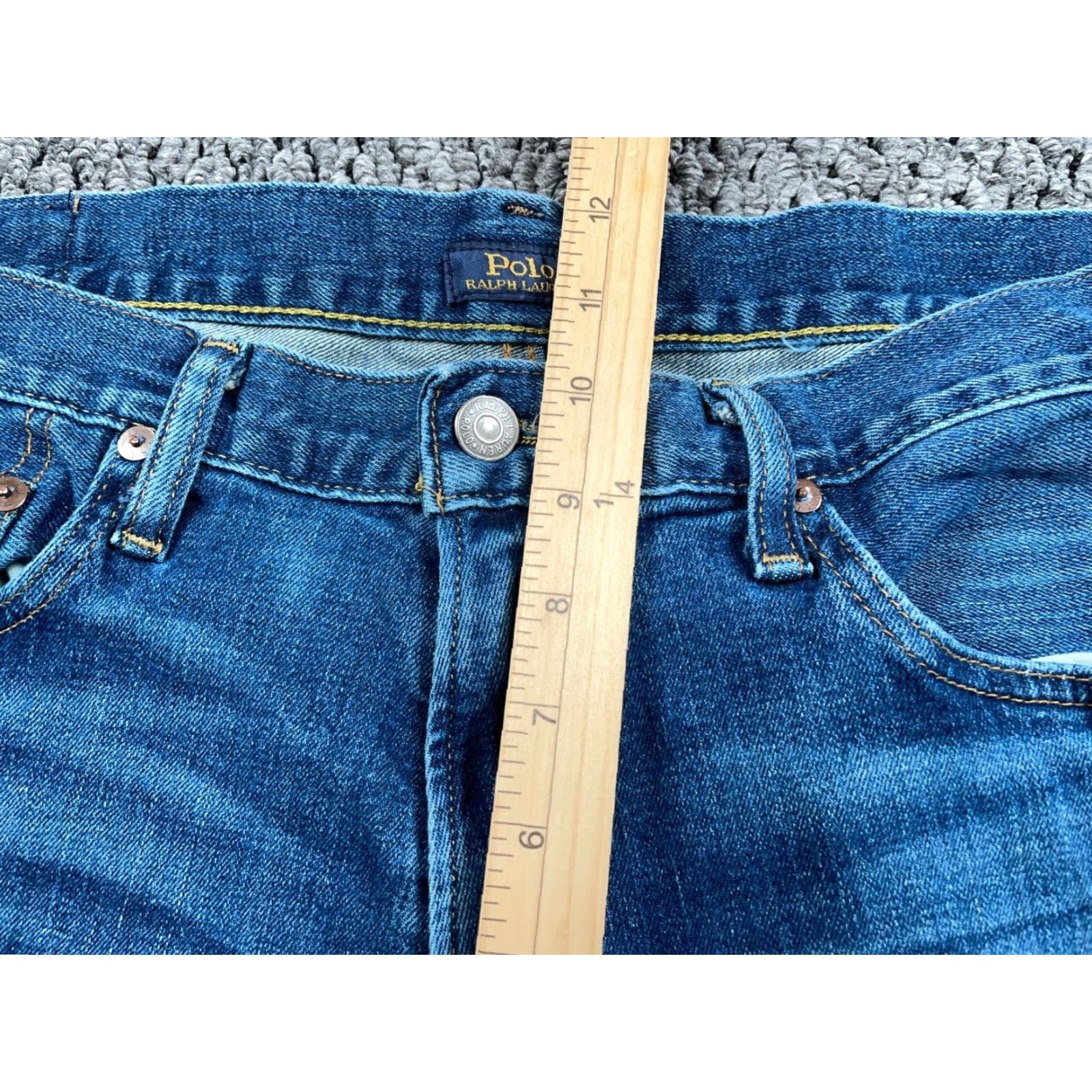 Polo Ralph Lauren Polo Ralph Lauren Jeans Hampton Relaxed Straight 35 x 31 Blue 90s Mens Size US S / EU 44-46 / 1 - 6 Thumbnail