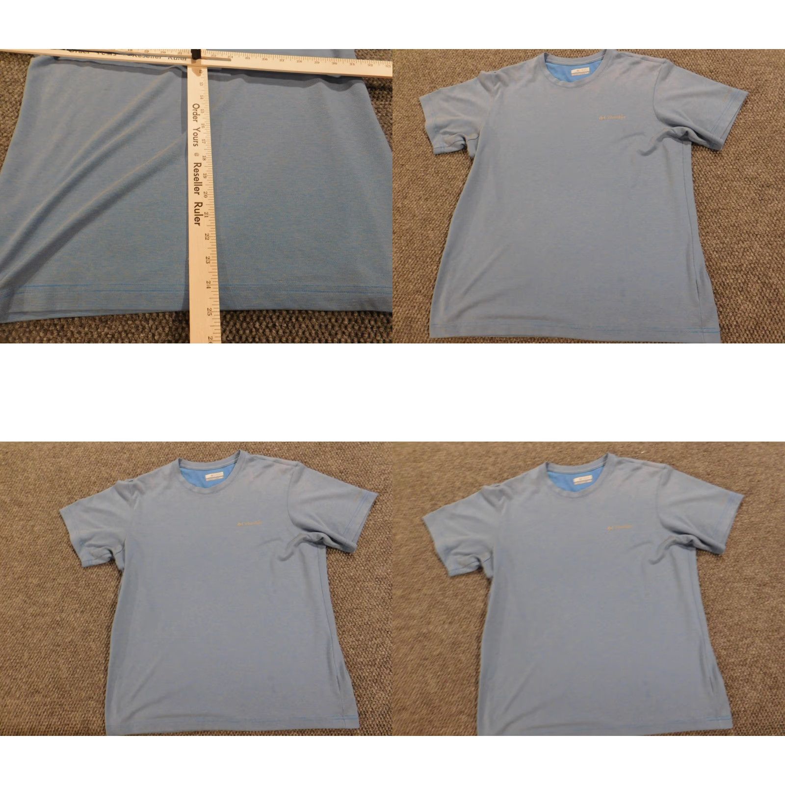 Vintage Columbia Mens Shirt Medium Blue Striped Stretch Active Crew Neck Short Sleeve T-Shirt Logo Star Wars Graphic Print 2 Star Twin Forks Size US M / EU 48-50 / 2 - 9 Thumbnail