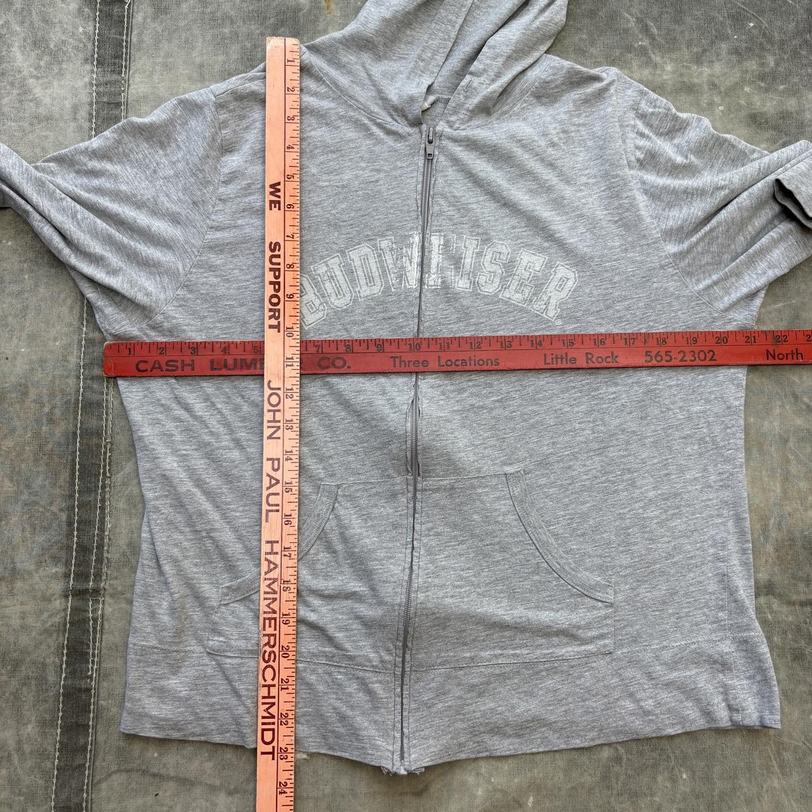 Budweiser Vintage Y2K Budweiser Beer Alcohol Grunge Full Zip Hoodie Size XL / US 12-14 / IT 48-50 - 4 Thumbnail
