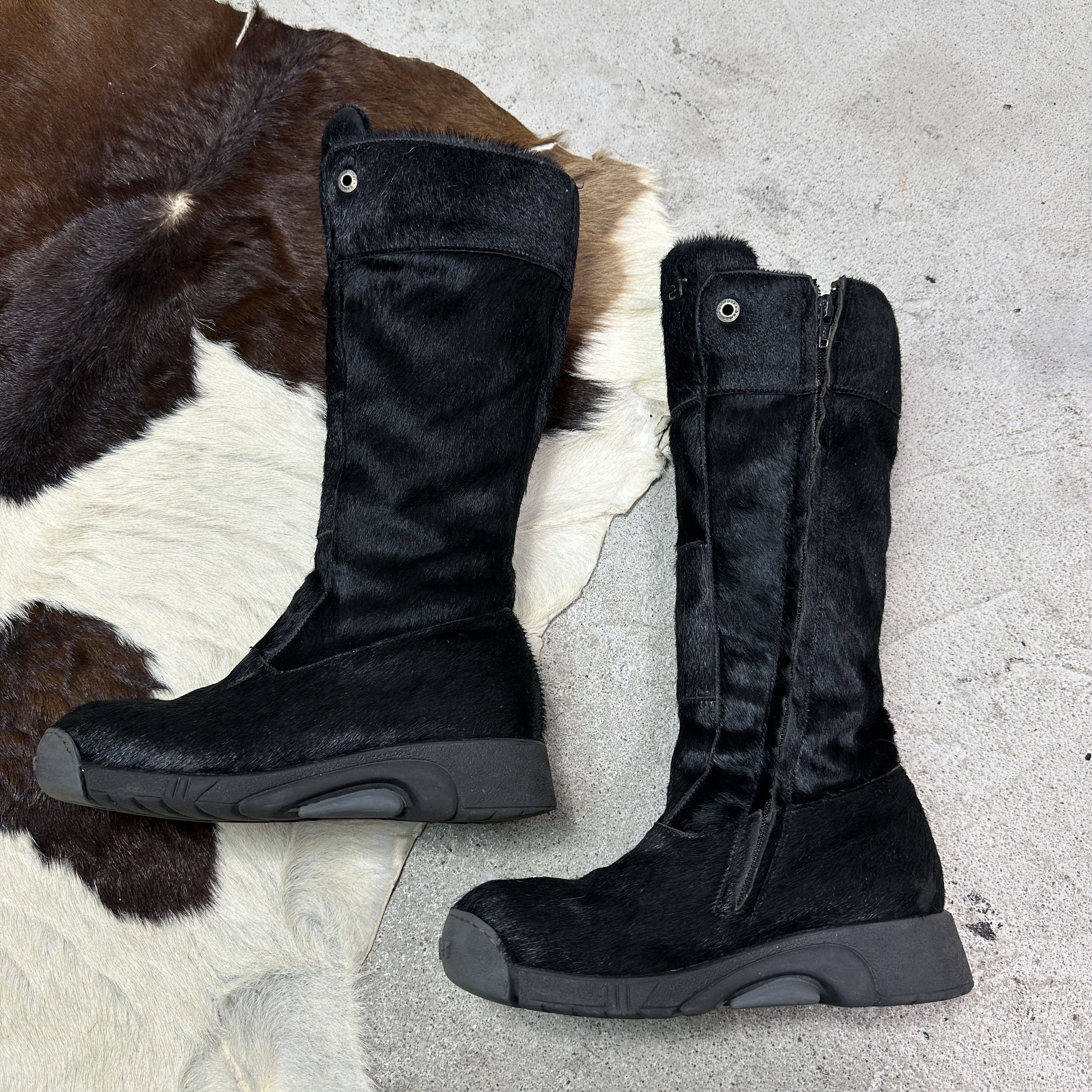 Vintage Vintage Leather Bumper Italian Pony Hair Snow Boots 00s Size US 6 / IT 36 - 6 Thumbnail
