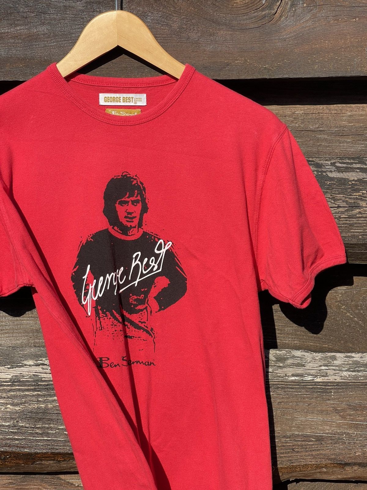 Ben Sherman Ben Sherman George Best Red t-shirt tee Size US M / EU 48-50 / 2 - 3 Thumbnail