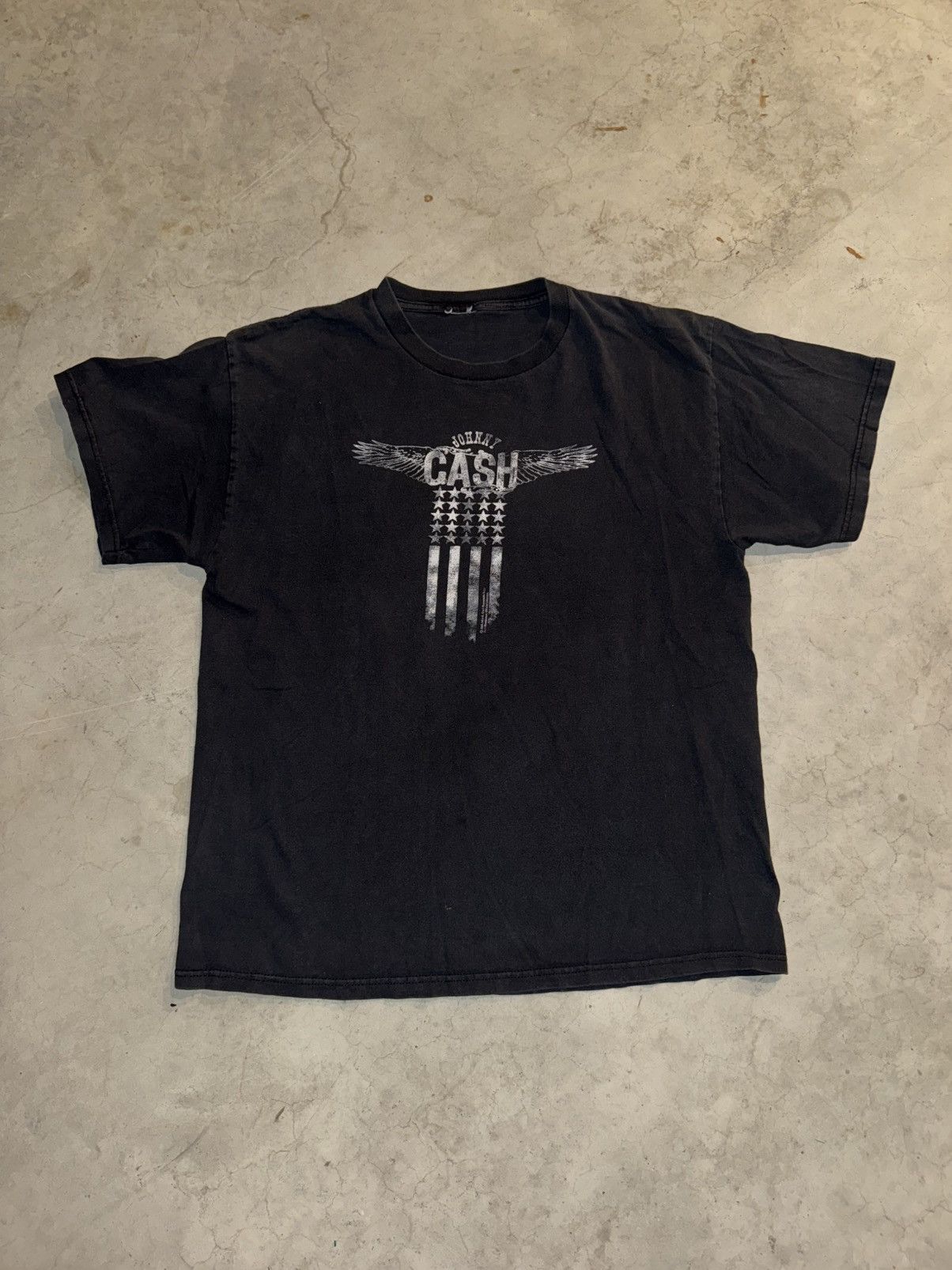 Band Tees × Vintage Vintage 2005 YJohnny Cash Wings Rock Tee Y2K Size US L / EU 52-54 / 3 - 1 Thumbnail