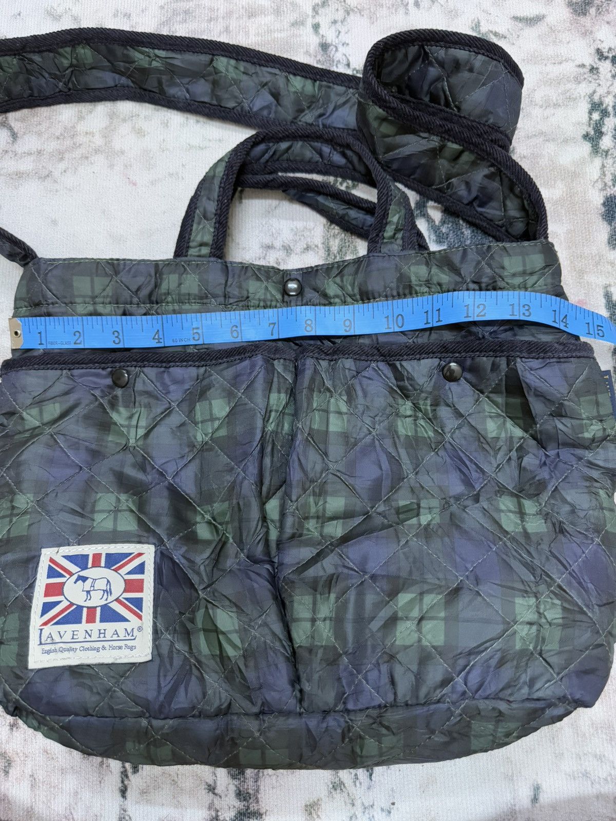 Japanese Brand × Lavenham Lavenham Quilted Nylon 2Way Tote/Crossbody Bag Size ONE SIZE - 9 Thumbnail
