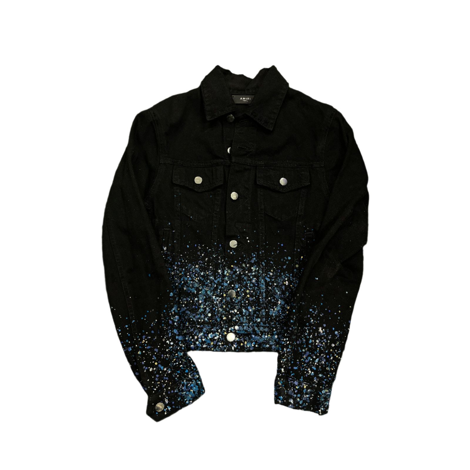 Amiri Amiri Black & Blue Rhinestone Jacket Size US XS / EU 42 / 0 - 1 Thumbnail