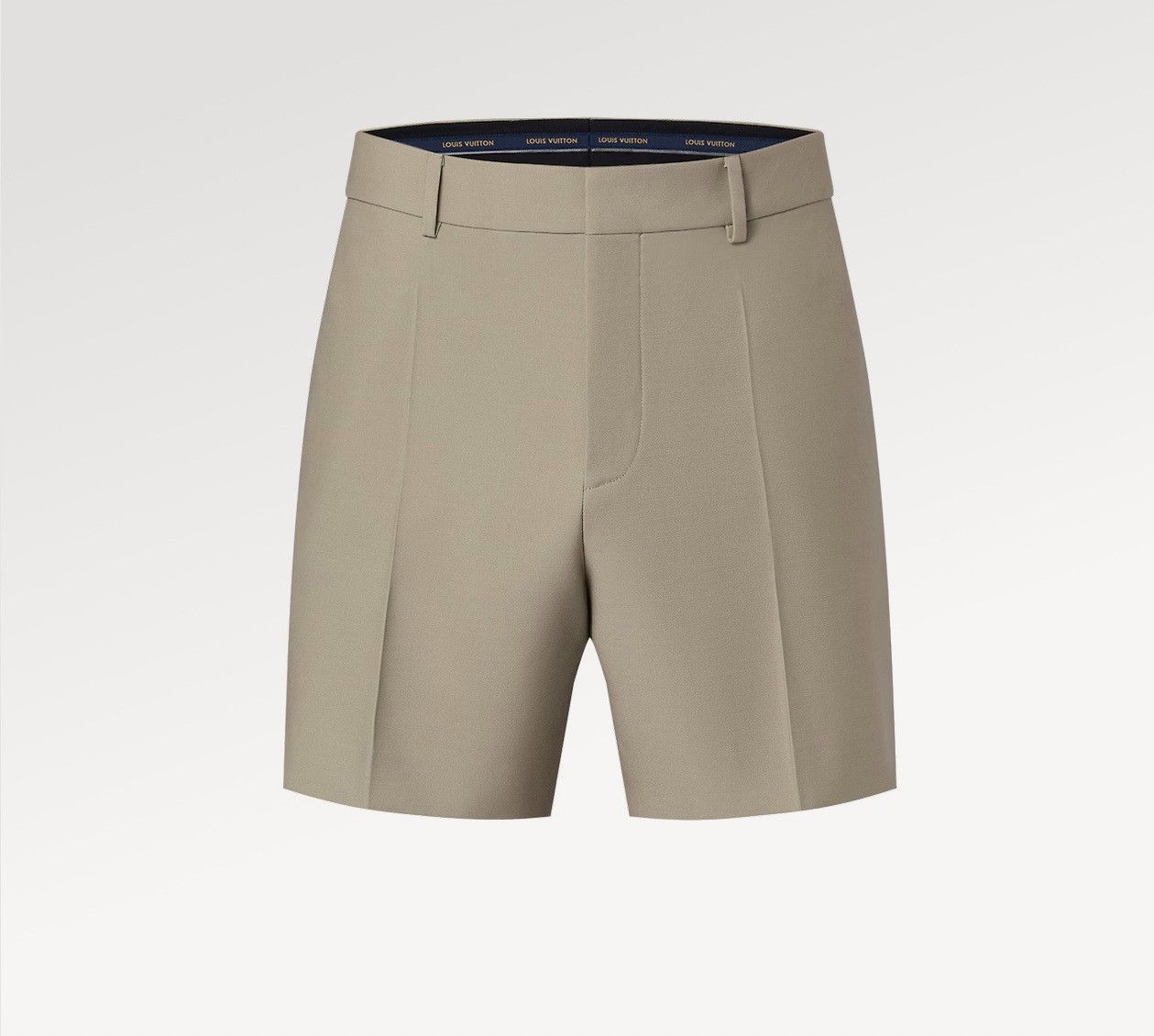 image of Louis Vuitton Classic Slim Wool Shorts in Brown, Men's (Size 38)