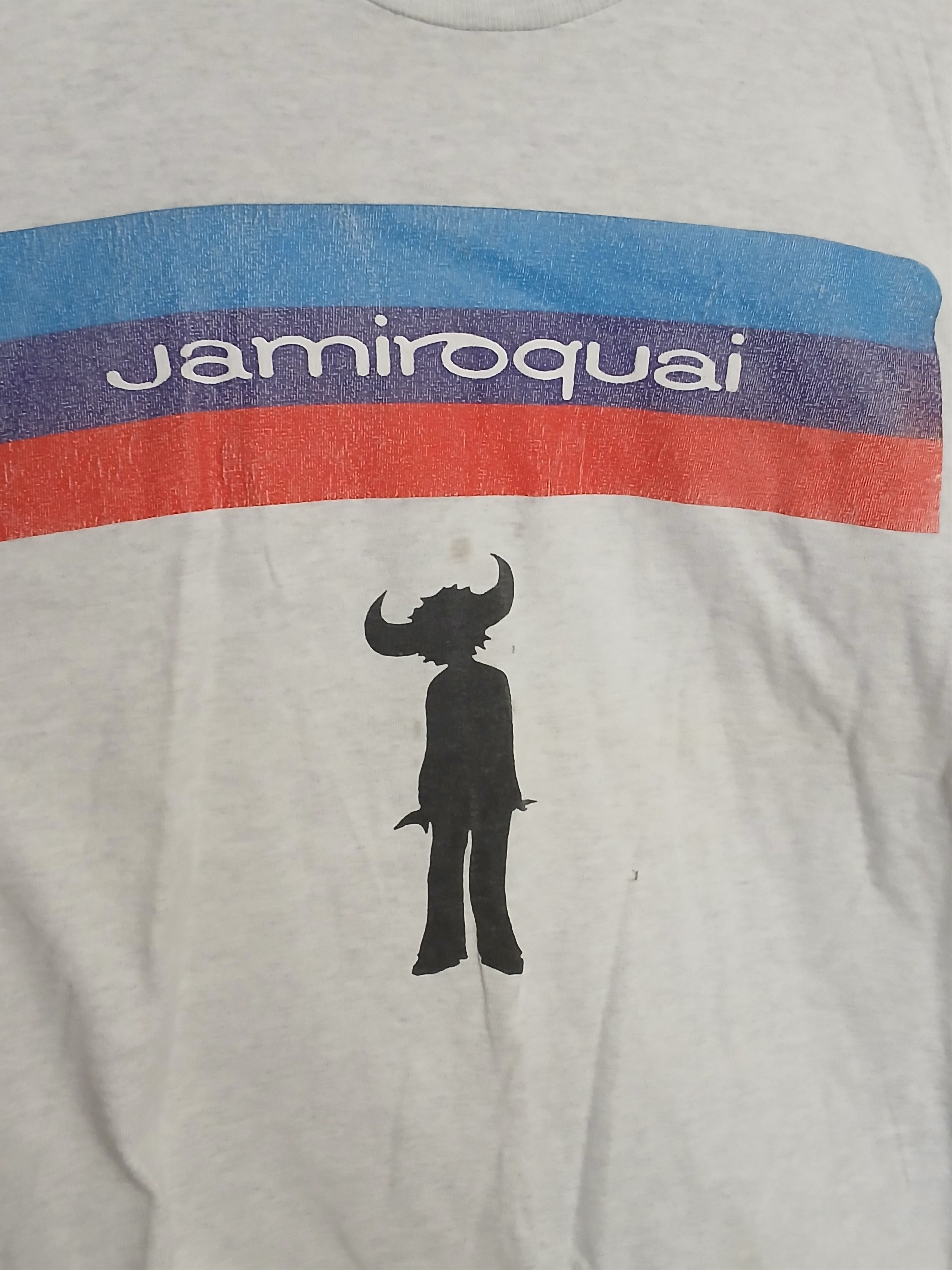 Band Tees × Vintage Vintage Jimiroquai Single Stitch T-Shirt Size US L / EU 52-54 / 3 - 3 Thumbnail