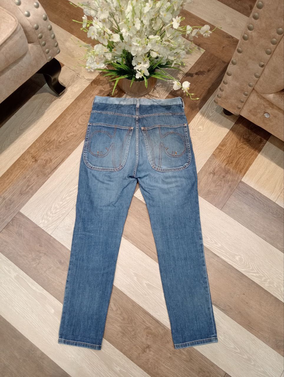 Tsumori Chisato TSUMORI CHISATO by ISSEY MIYAKE STRETCH BLUE JEANS Size US 31 - 7 Thumbnail