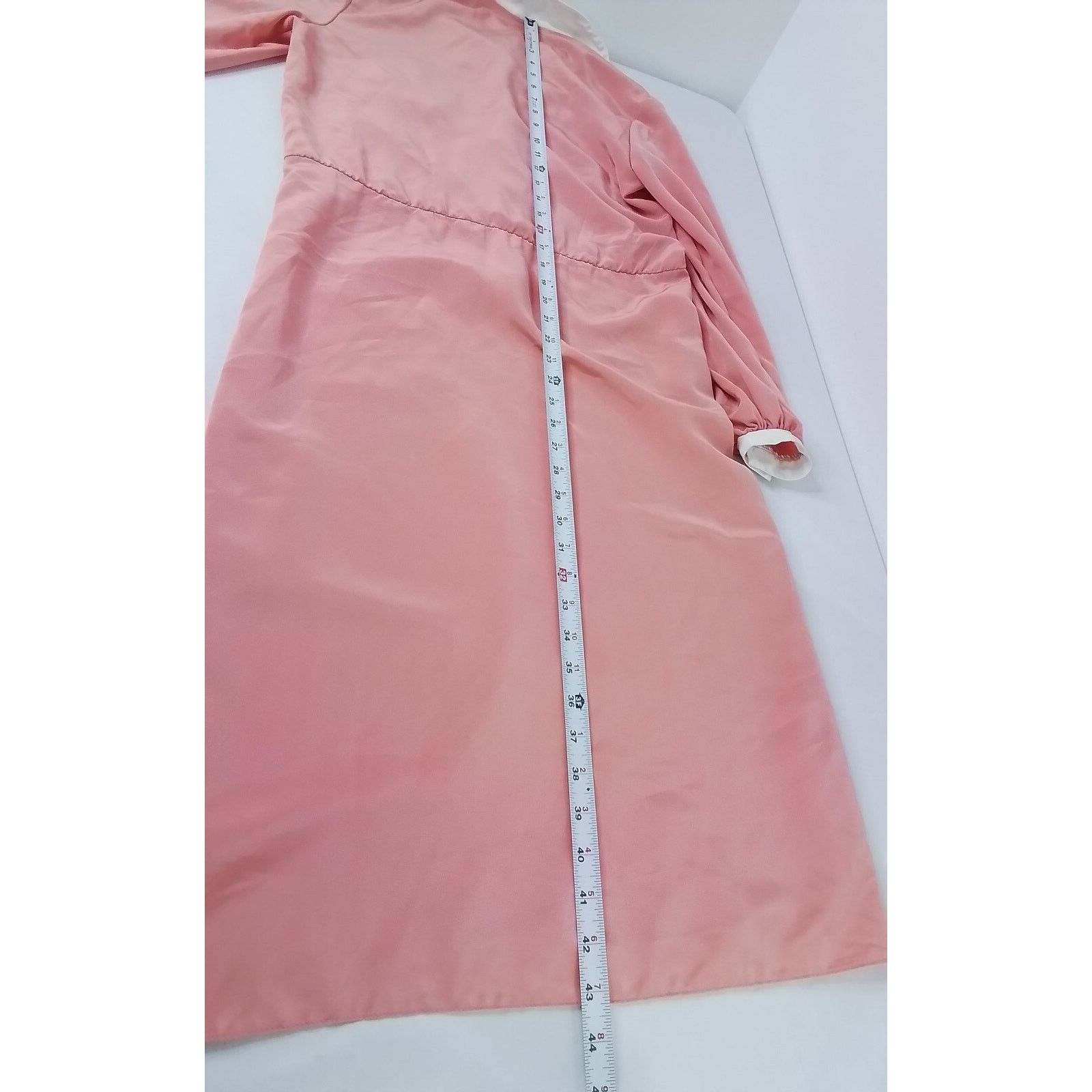 Other Caron Vintage Dress Women's Pink/White Size M / US 6-8 / IT 42-44 - 8 Thumbnail