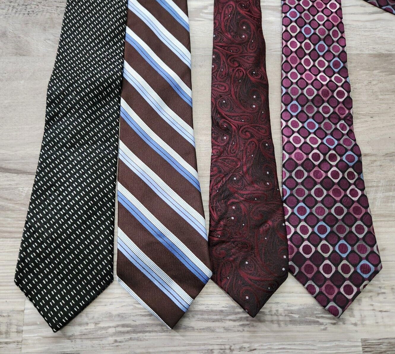 Michael Kors Mens Tie Lot Michael Kors, Chaps, Joseph Abboud Classic Size ONE SIZE - 3 Thumbnail
