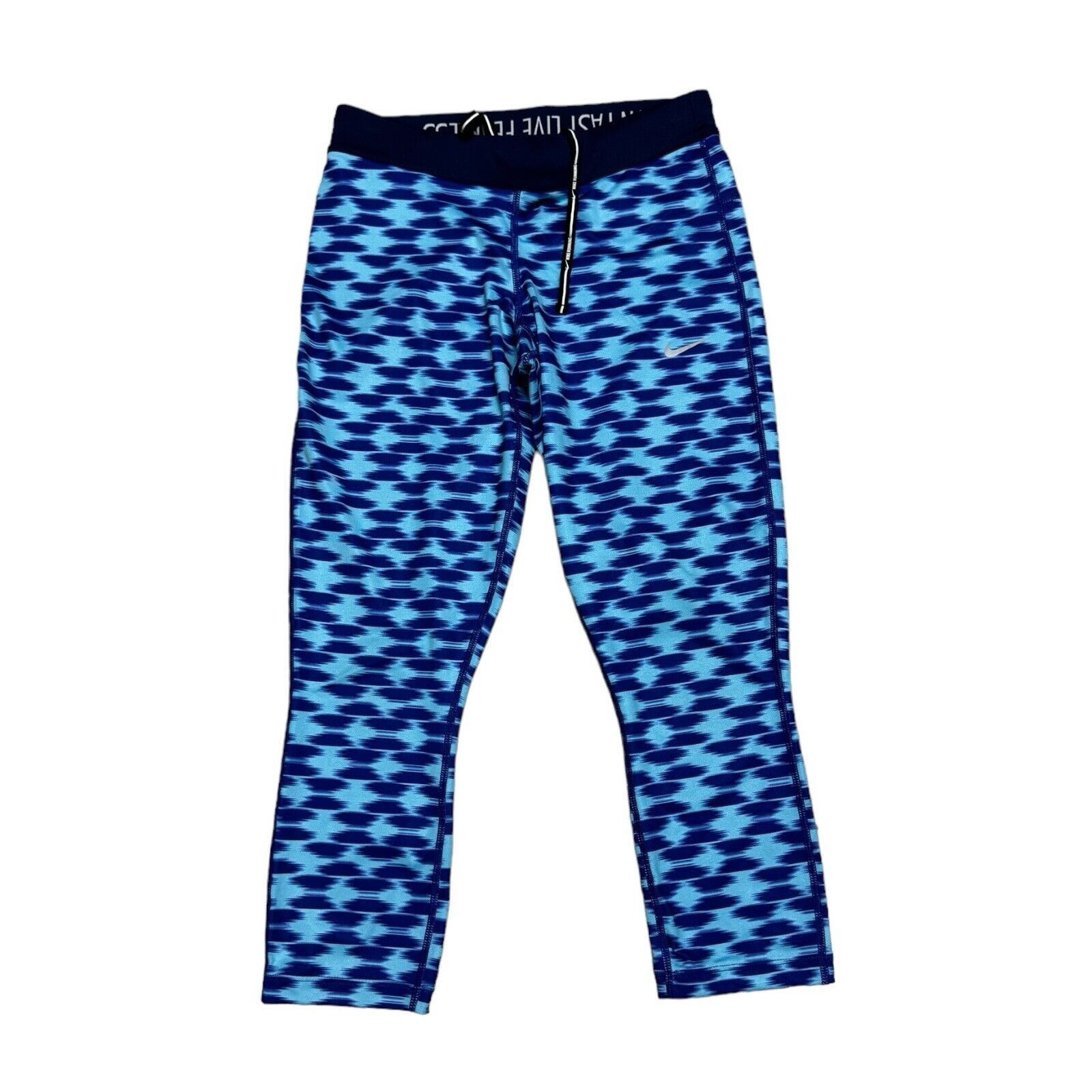 Nike NIKE RUNNING Dri-Fit Blue Activewear Workout Yoga Leggings Size 26" / US 2 / IT 38 - 1 Thumbnail