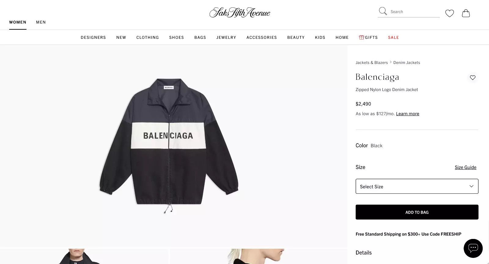 Balenciaga Balenciaga Zipped Denim Nylon Logo Track Jacket Size US S / EU 44-46 / 1 - 8 Thumbnail