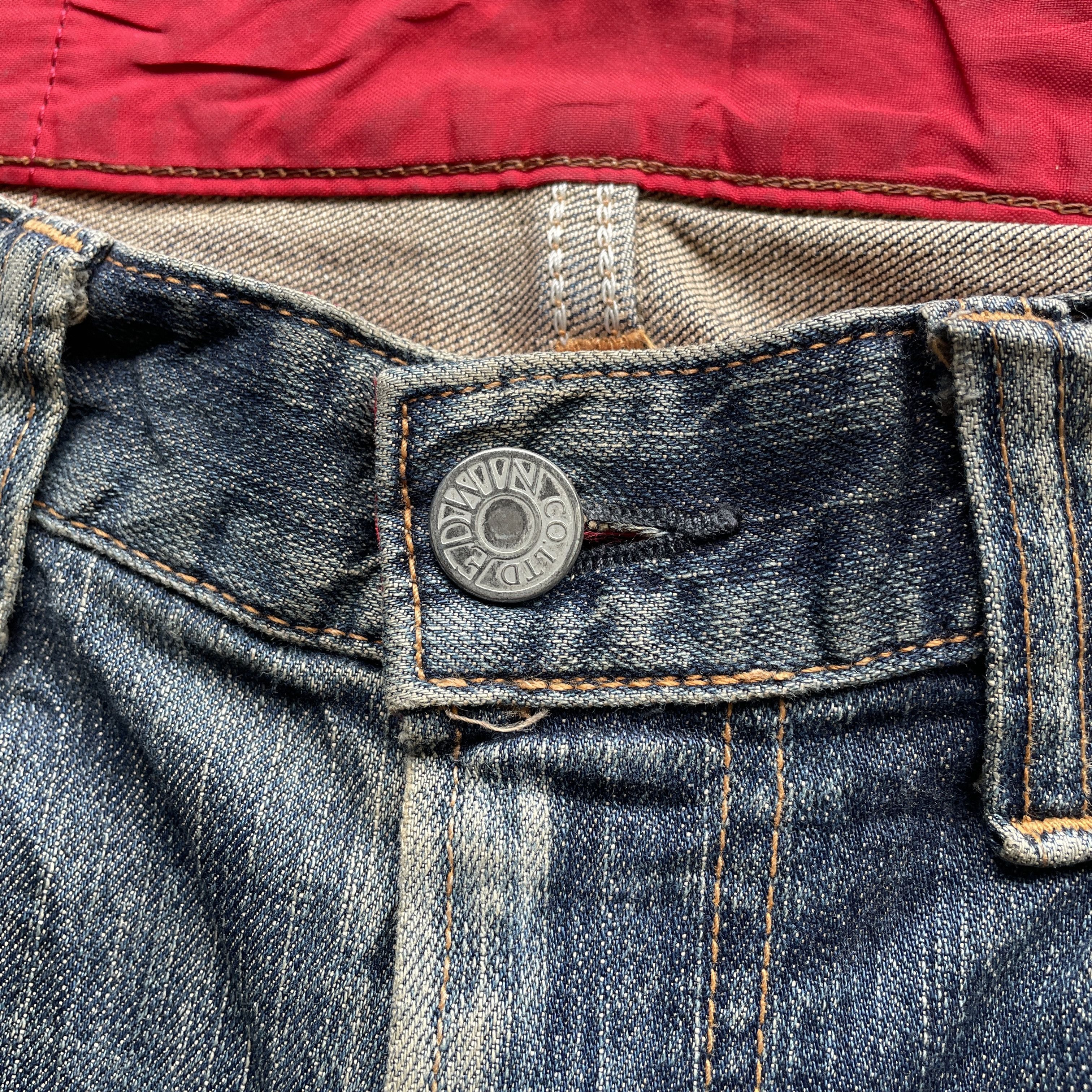 Edwin × Jean Vintage Edwin x Motor Head Rusty Jeans Sick Denim Pants Size US 31 - 6 Thumbnail