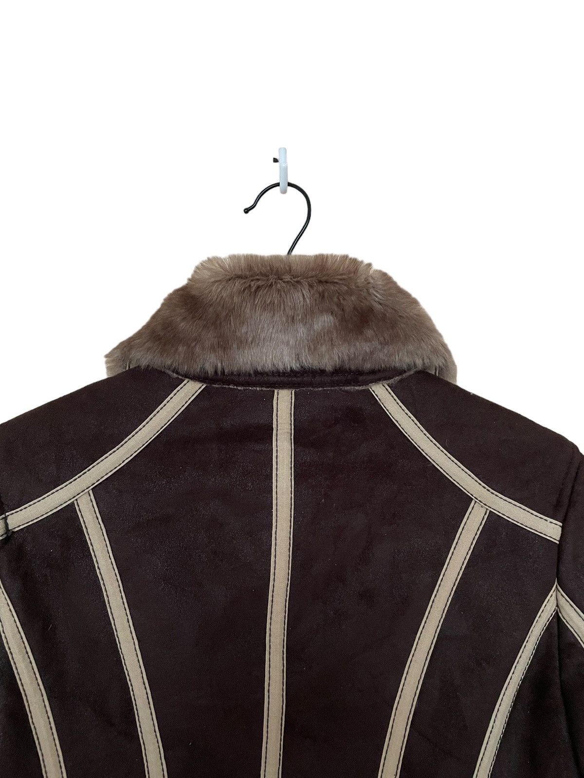 Armani Vintage Brand Armani Jeans Fur Leather Jacket 2000s Size US M / EU 48-50 / 2 - 13 Thumbnail