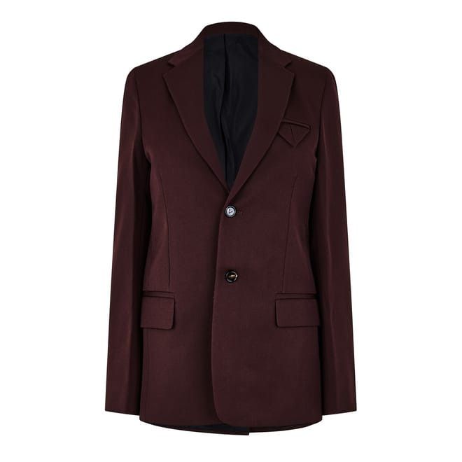 Bottega Veneta Bottega Veneta Wool Regular Fit Jacket in Red Size XS / US 0-2 / IT 36-38 - 1 Thumbnail