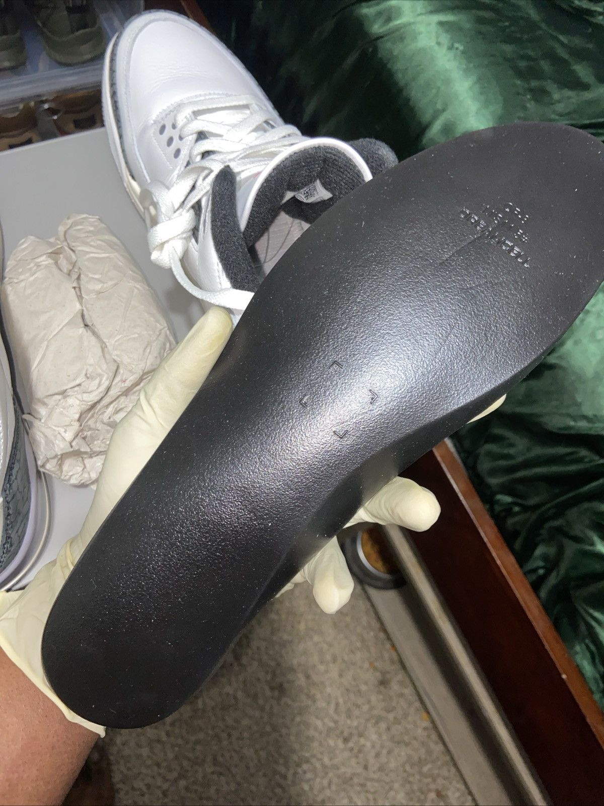 Jordan Brand Air Jordan 3 Retro 'Cement Grey' Size 11.5 Size US 11.5 / EU 44-45 - 17 Thumbnail