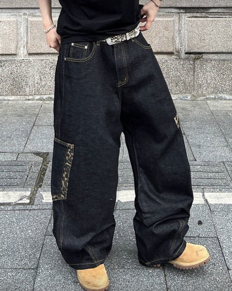 Jean Fukuoka x Hioki Baggy Patcwork Wide Leg Jeans Size US 30 / EU 46 - 5 Thumbnail