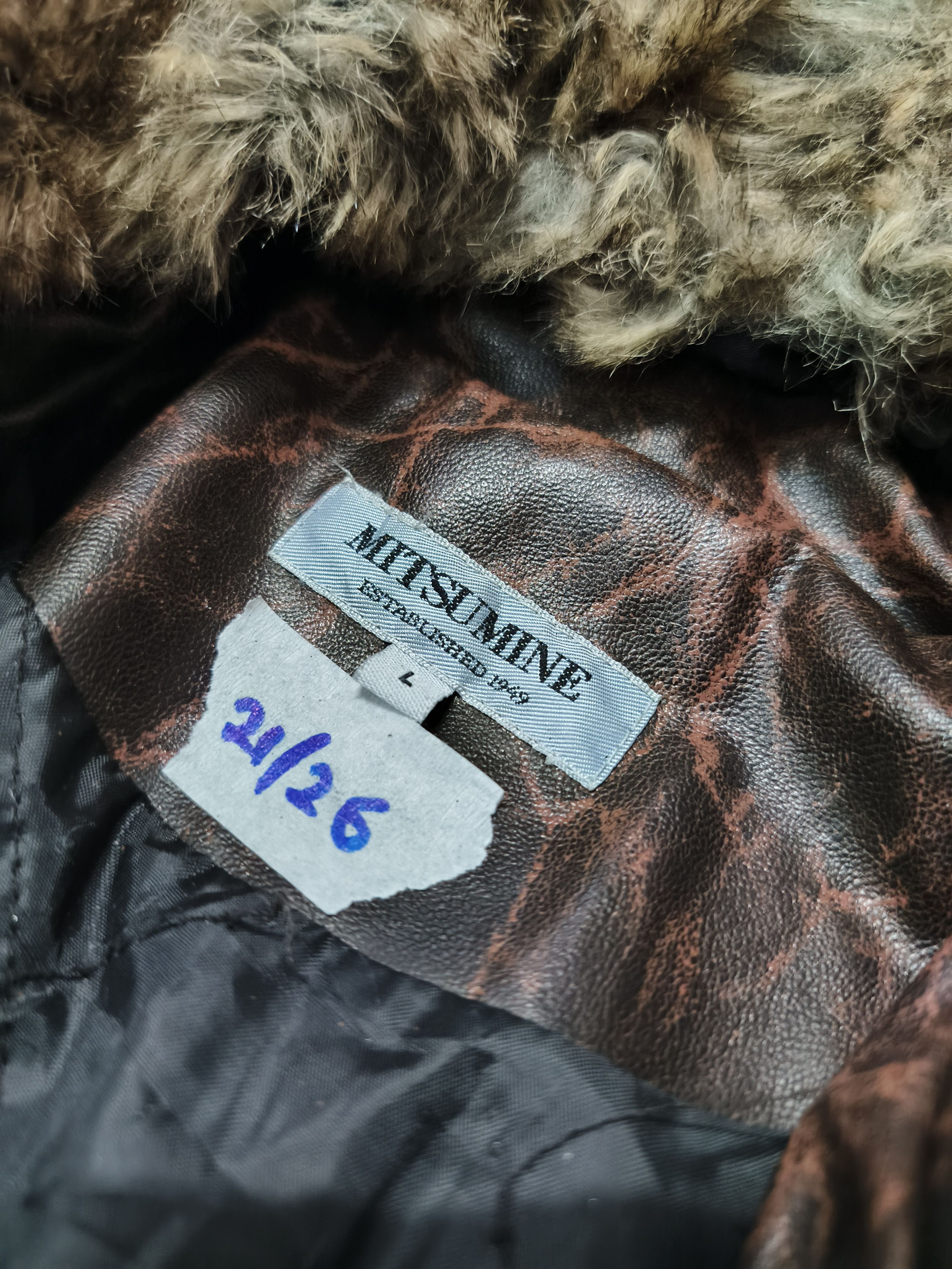 Japanese Brand RARE MITSUMINE X WOOLRICH LEATHER JACKET PUNK ROCK Size US L / EU 52-54 / 3 - 9 Thumbnail