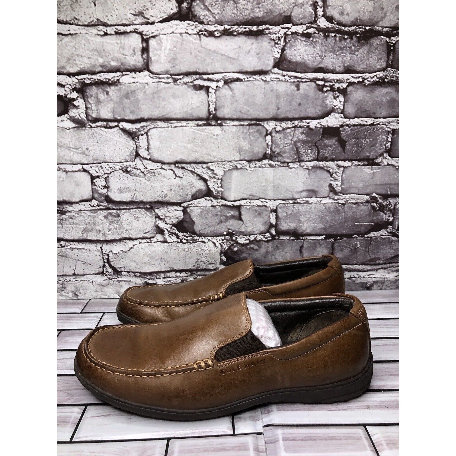 Cole Haan Cole Haan Brown Leather Slip On Casual Loafers Driving Shoes Size US 9 / EU 42 - 10 Thumbnail