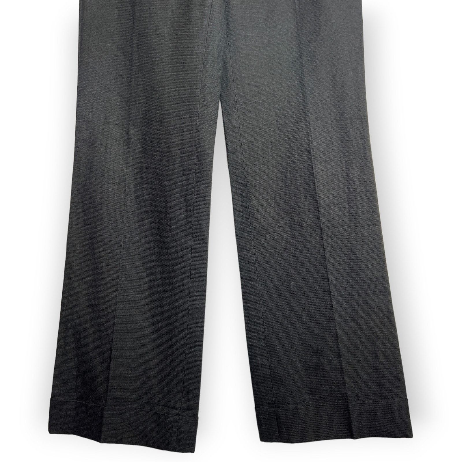 Gerard Darel Gerard Darel Linen Wide Leg High Rise Trousers Black Size S Size 26" / US 2 / IT 38 - 7 Thumbnail