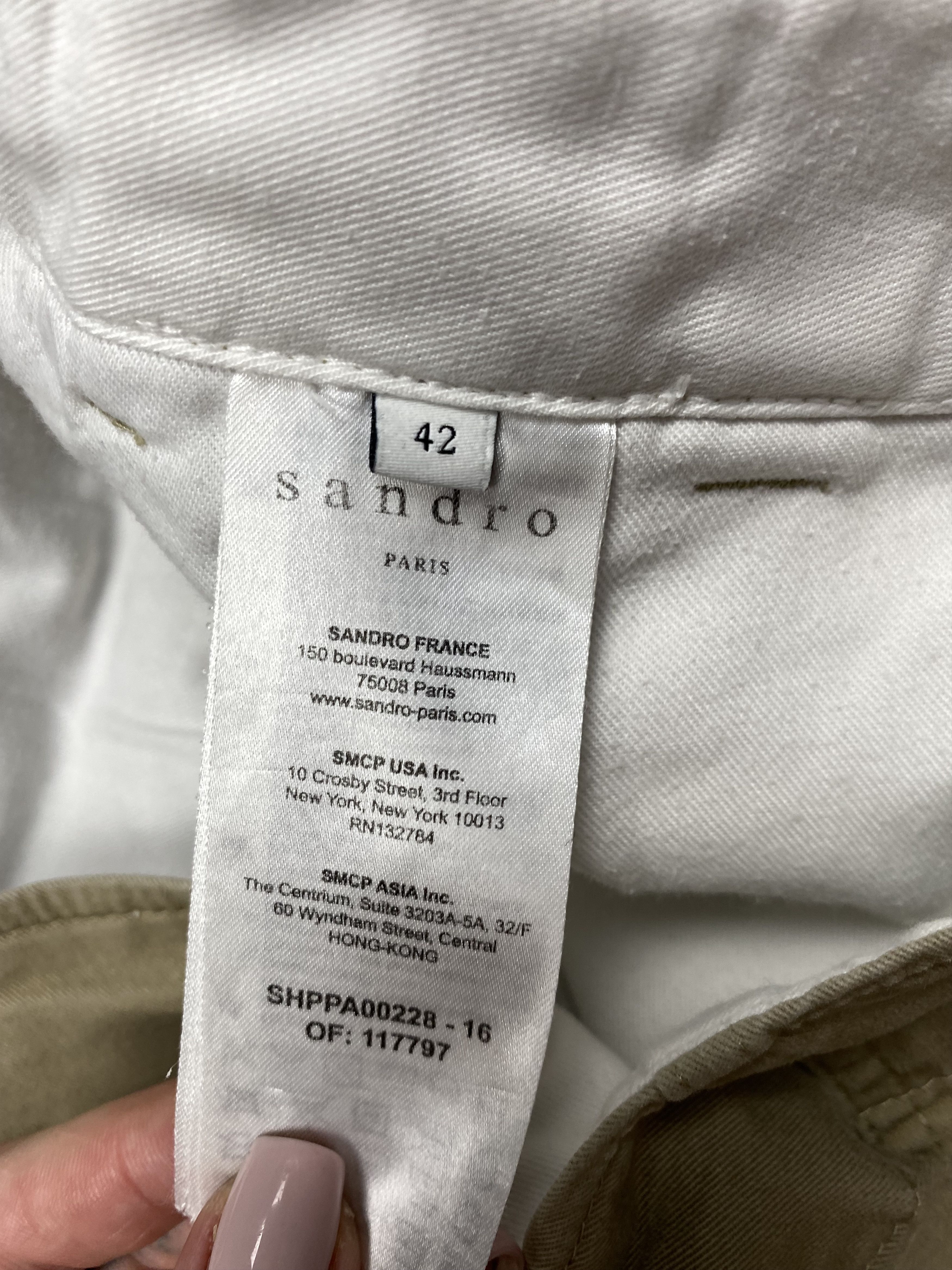 Sandro Sandro Vintage Classic Chino Pants Y2K Size 30" / US 8 / IT 44 - 5 Thumbnail