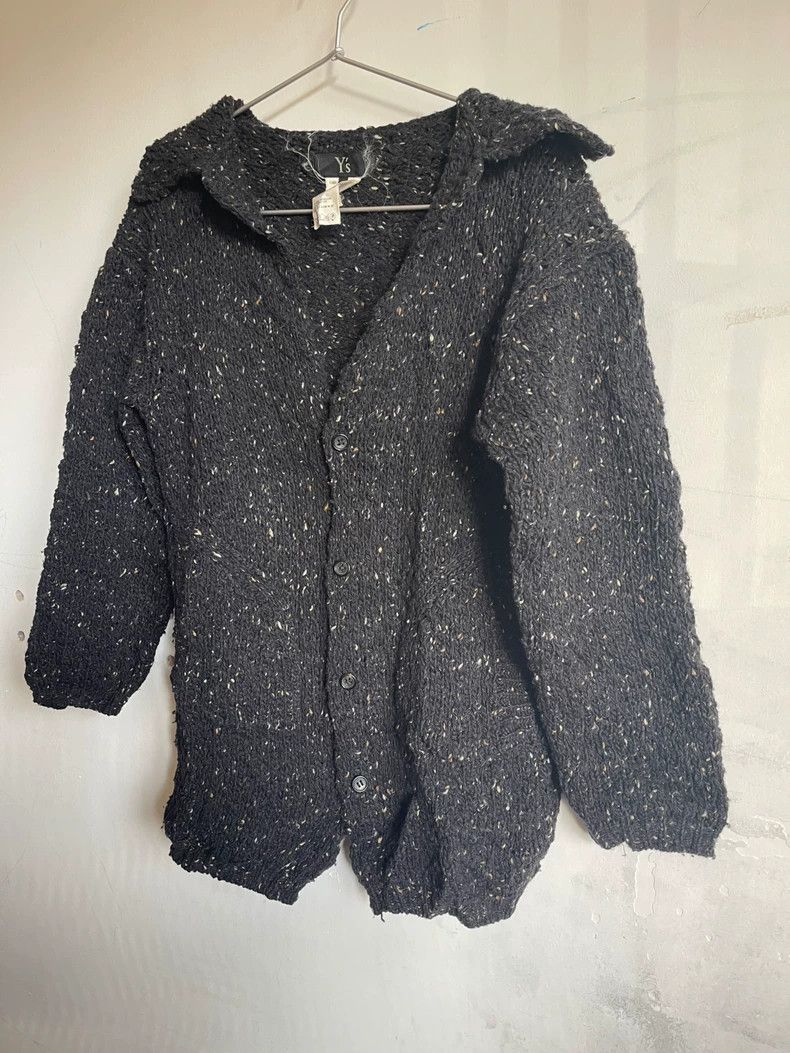 Y's Y's Variegated wool lapel long-sleeve loose casual knit ca Size US M / EU 48-50 / 2 - 4 Thumbnail