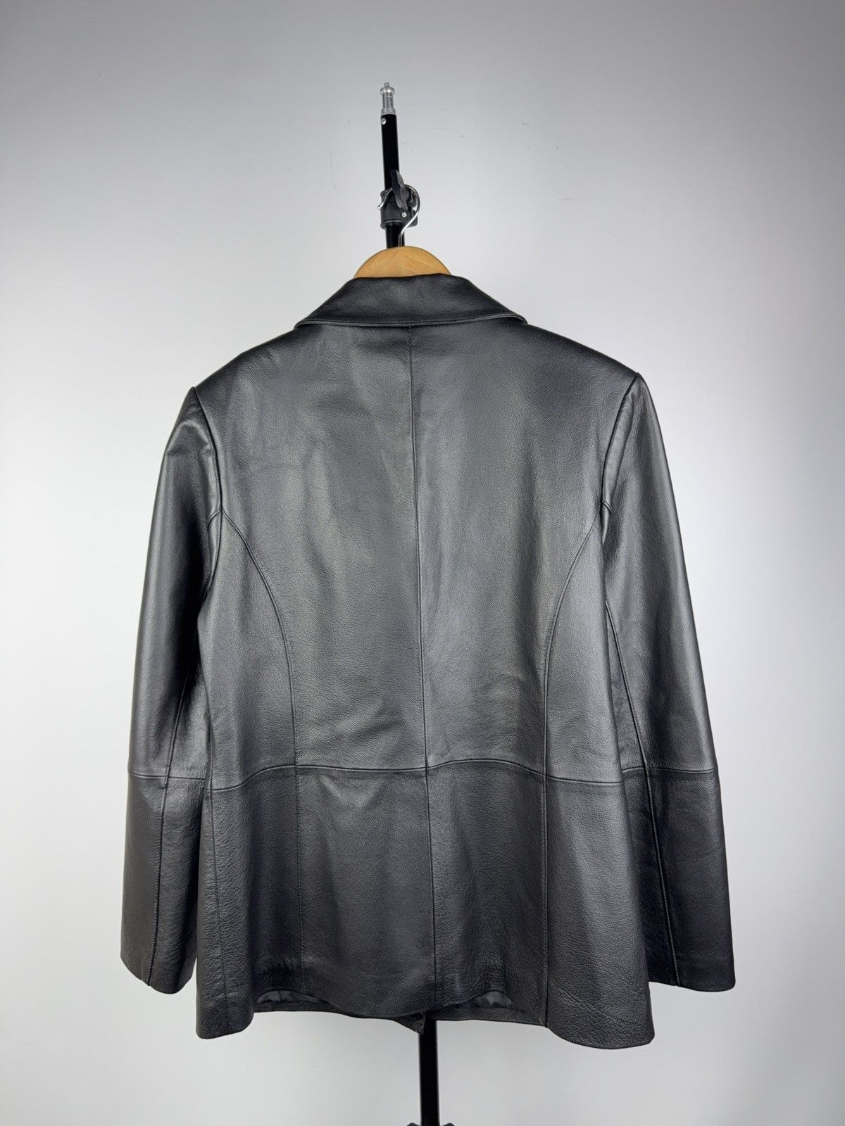 Vintage Vintage 90s Retro Avant Garde Rock Women’s Leather Jacket Size M / US 6-8 / IT 42-44 - 8 Thumbnail