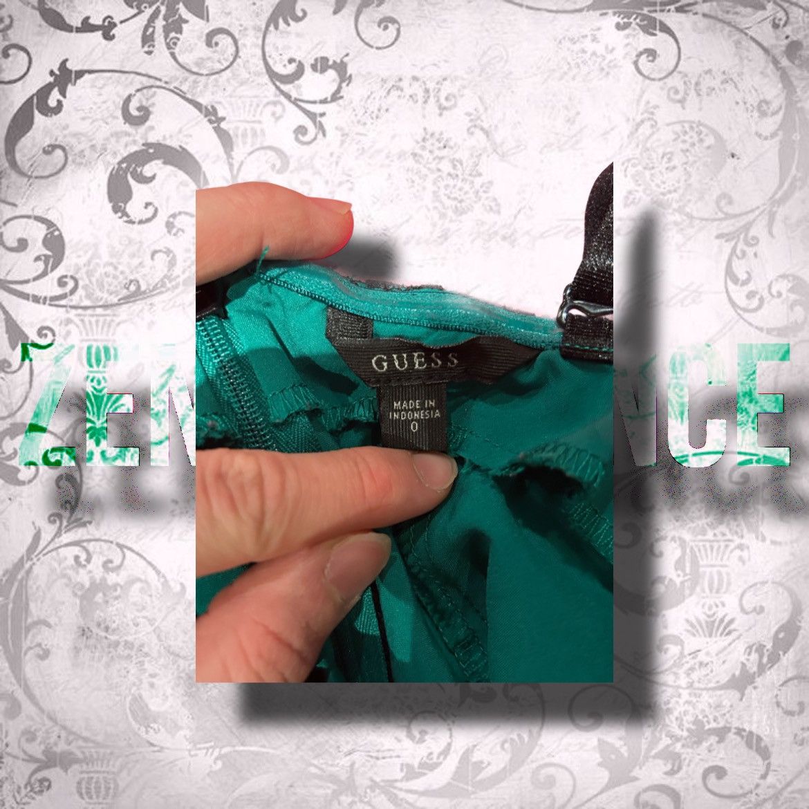 Guess × Vintage Authentic GUESS Vintage Green Dress Size XS / US 0-2 / IT 36-38 - 5 Thumbnail