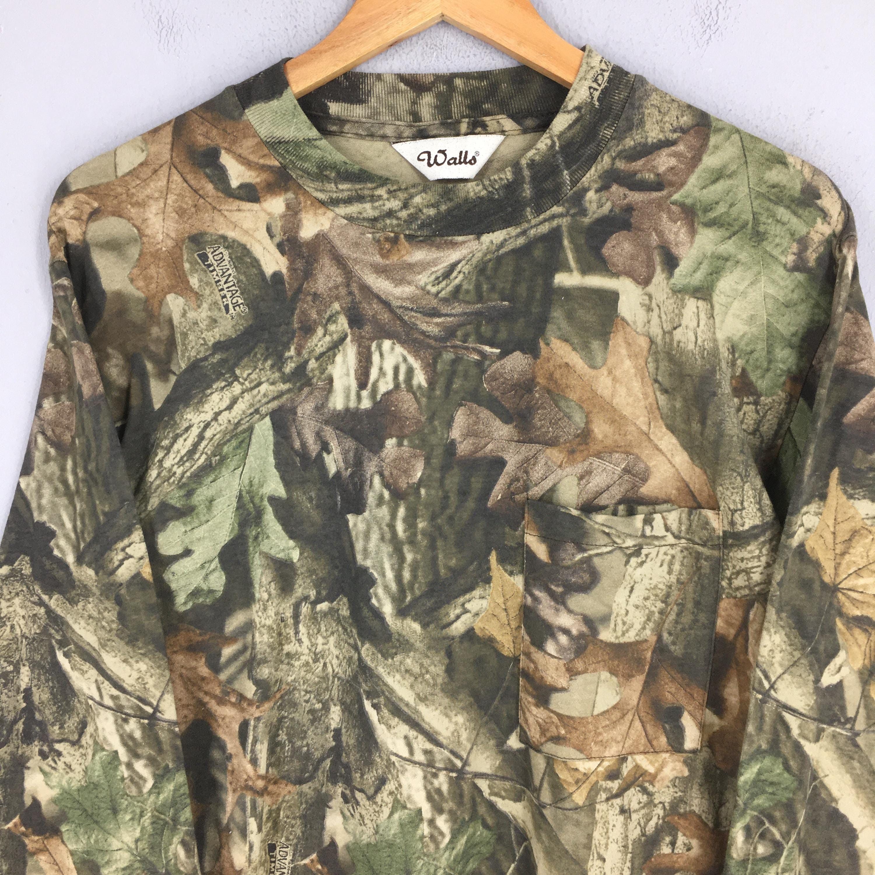 Mossy Oaks 90s Walls Mossy Oak Tree Camo Long Sleeve Tshirt Medium Size US M / EU 48-50 / 2 - 2 Thumbnail
