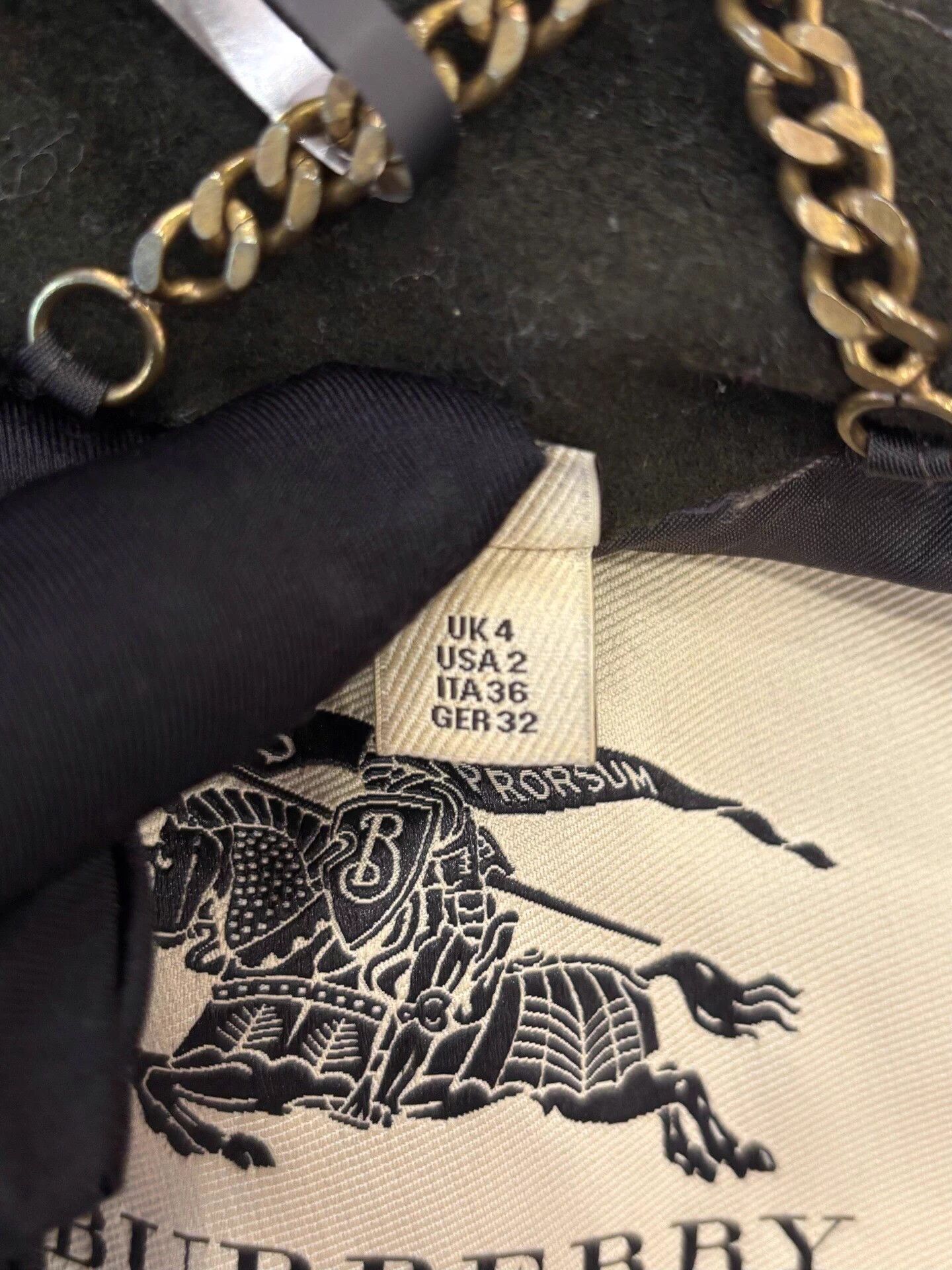 Burberry Burberry London women's green Horseferry coat UK4 Size XS / US 0-2 / IT 36-38 - 6 Thumbnail