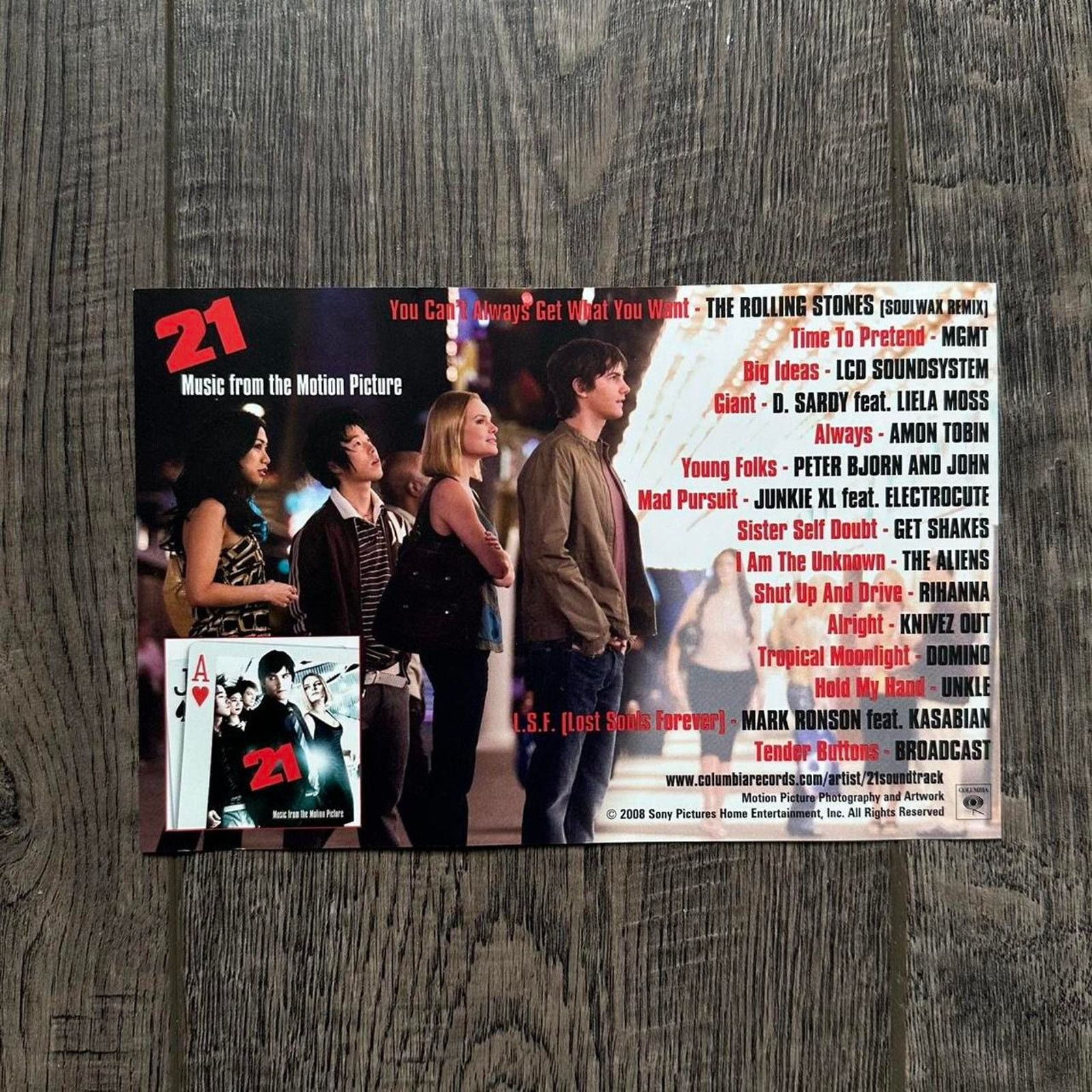 Vintage Vintage 2008 21 Movie Soundtrack CD Promo DVD Poster Print Size ONE SIZE - 1 Thumbnail