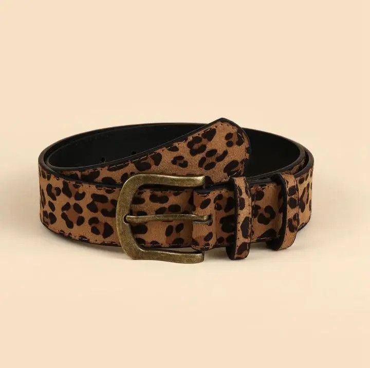Designer × Vintage Printed Leopard Belt Size ONE SIZE - 1 Thumbnail