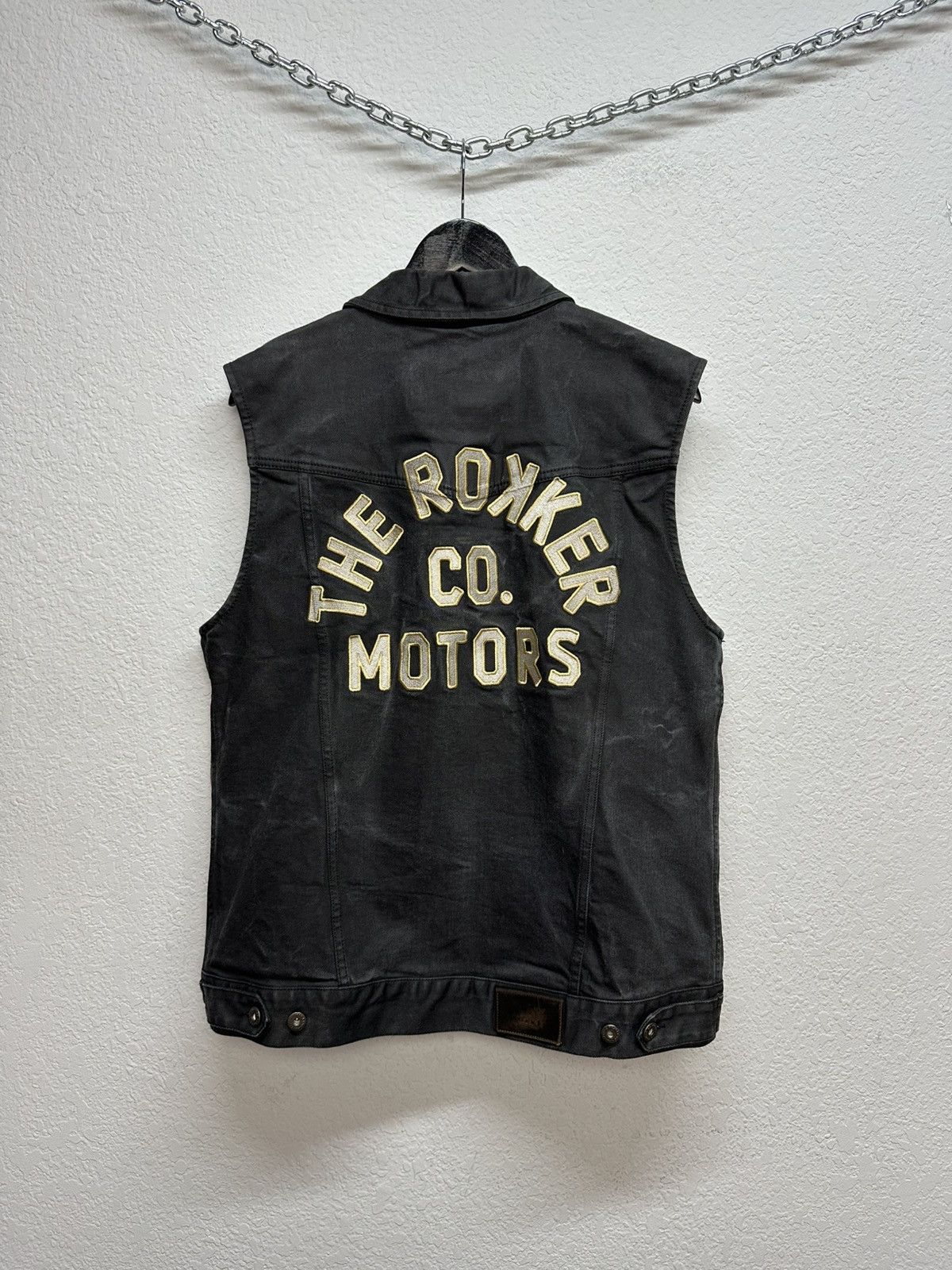 THE ROKKER COMPANY Vintage The Rokker Motorcycle Archival Moto Denim Vest Size US XL / EU 56 / 4 - 5 Thumbnail