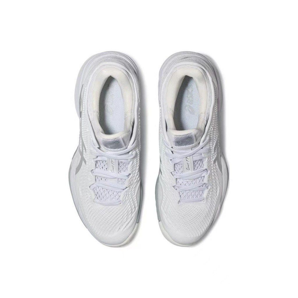 Asics ASICS Court FF 3 Professional Low Cut Tennis Shoe White Grey Size US 11 / EU 44 - 4 Thumbnail