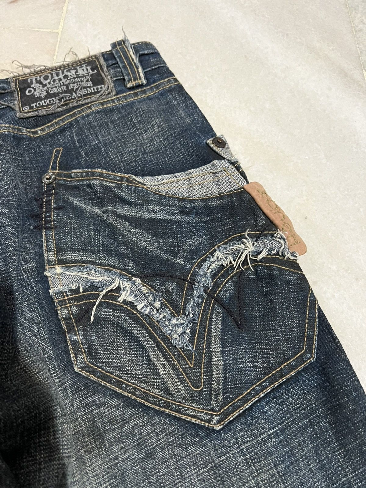 If Six Was Nine × Japanese Brand × Le Grande Bleu (L.G.B.) 🌈Flare 90’s style Tough Jean Smitth Distress Jean Size US 30 / EU 46 - 10 Thumbnail