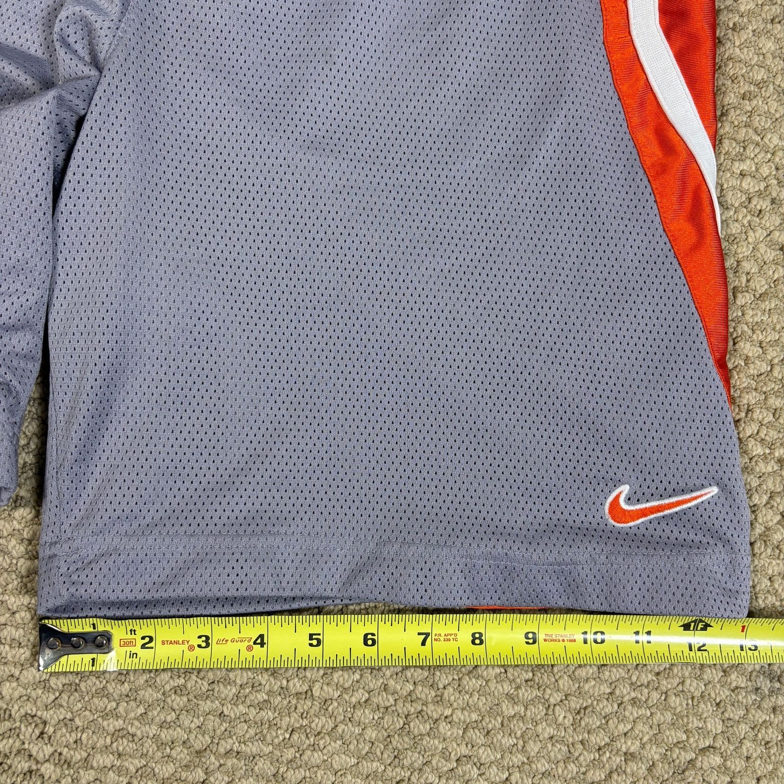 Nike vintage y2k 2000s Nike baggy wide leg gray and orange shorts Size US 38 / EU 54 - 7 Thumbnail